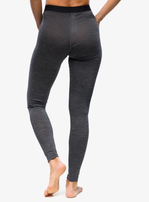 Ženske termo tajice Odlo Natural Performance PW 150 BL Bottom Long - dark grey melange