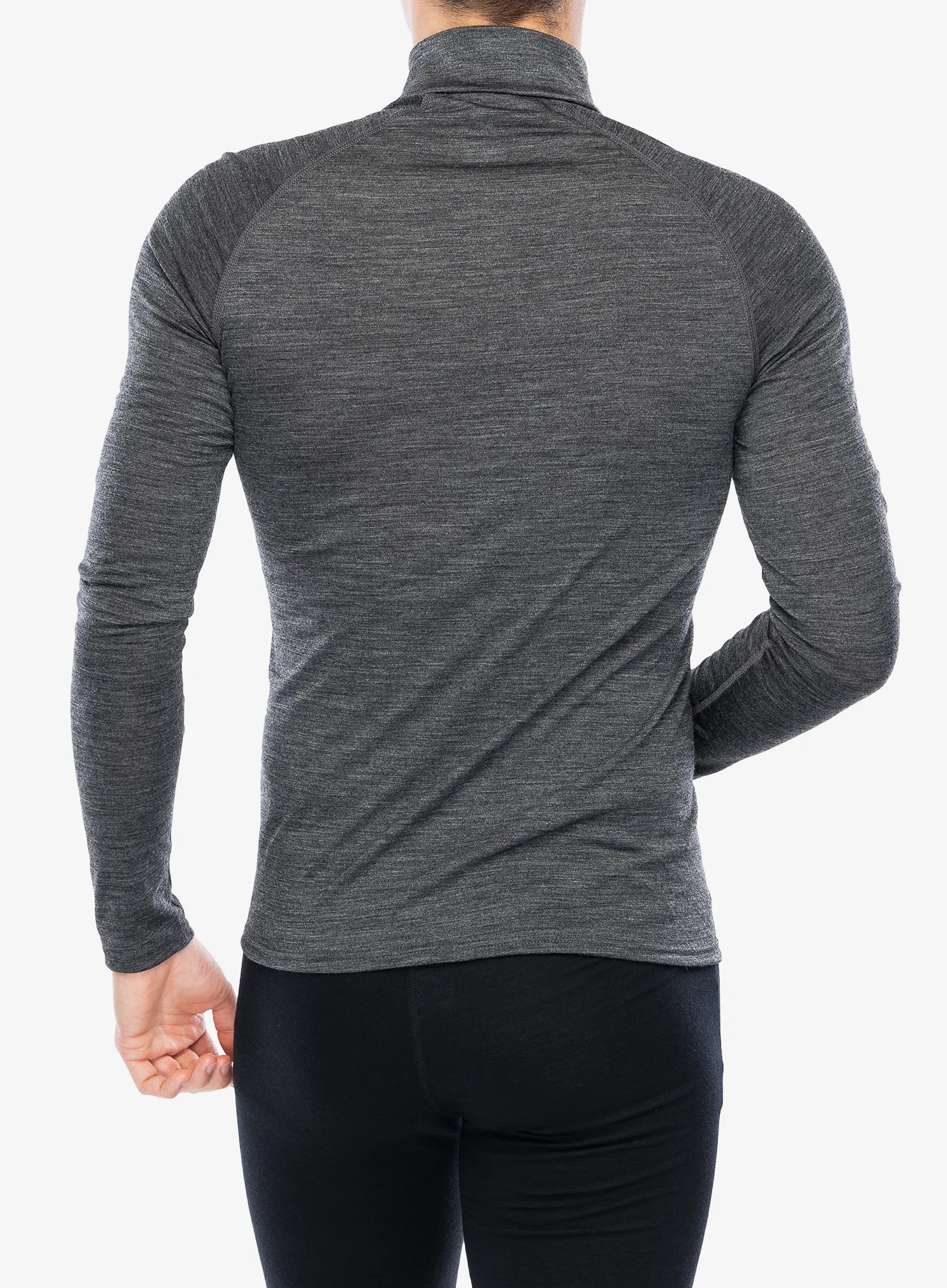 Termoaktivna dukserica Odlo Natural Performance PW 150 BL Top Turtle Neck LS Half Zip - grey melange