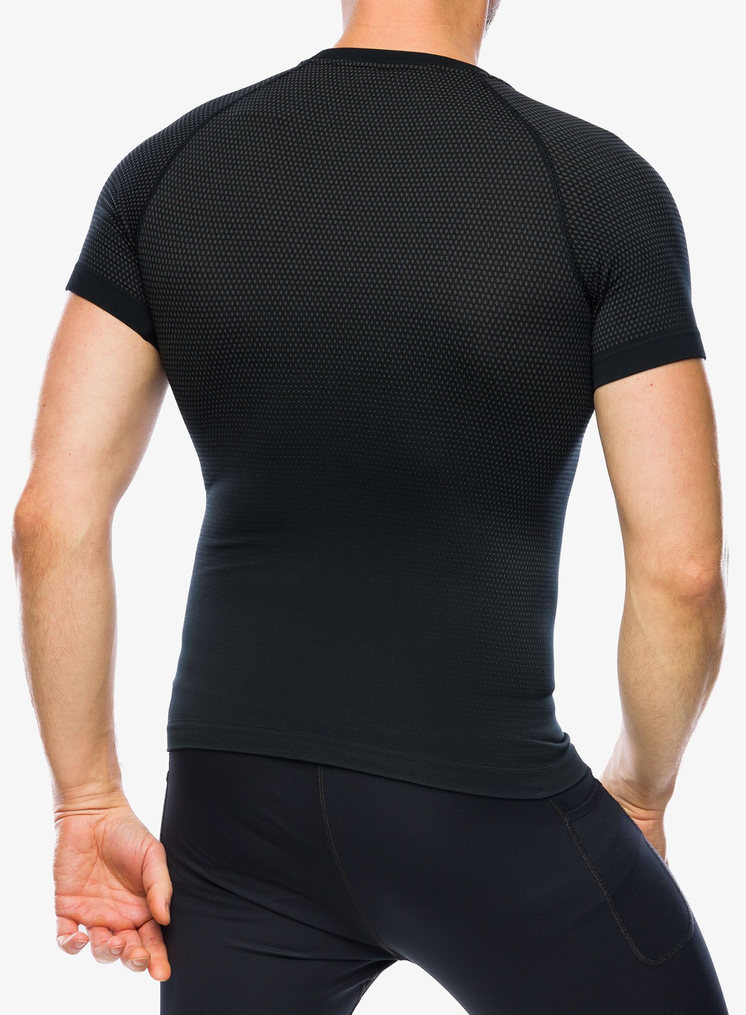 Termo majica Odlo Performance Light Eco BL Top Crew Neck SS - black