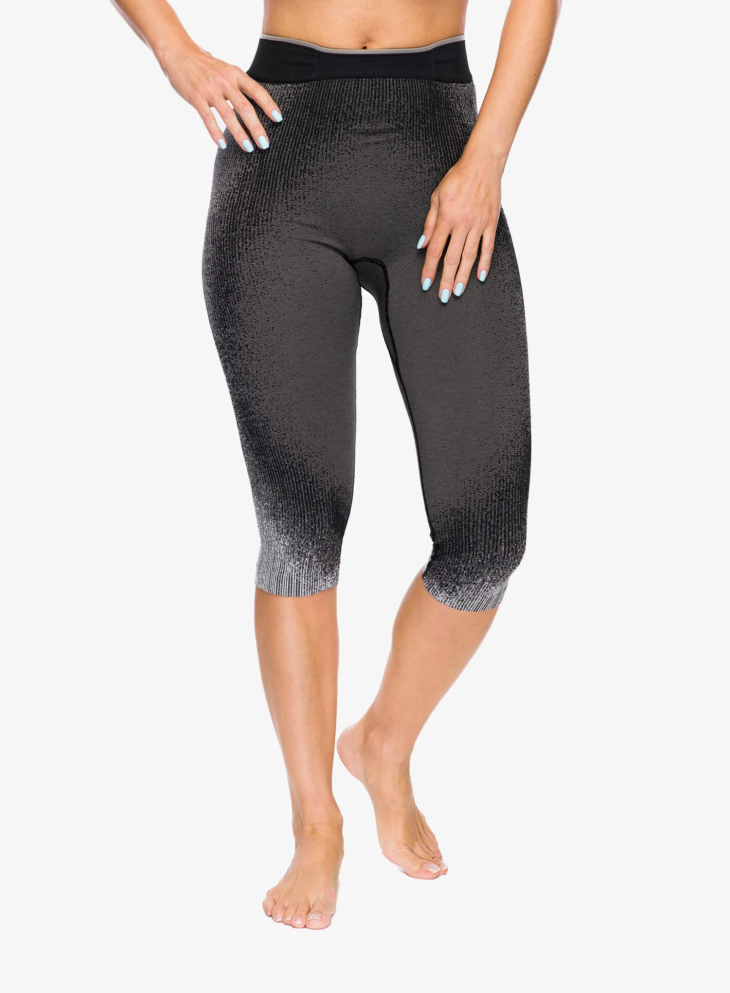Ženske termo tajice Odlo Performance Warm Blackcomb BL Bottom 3/4