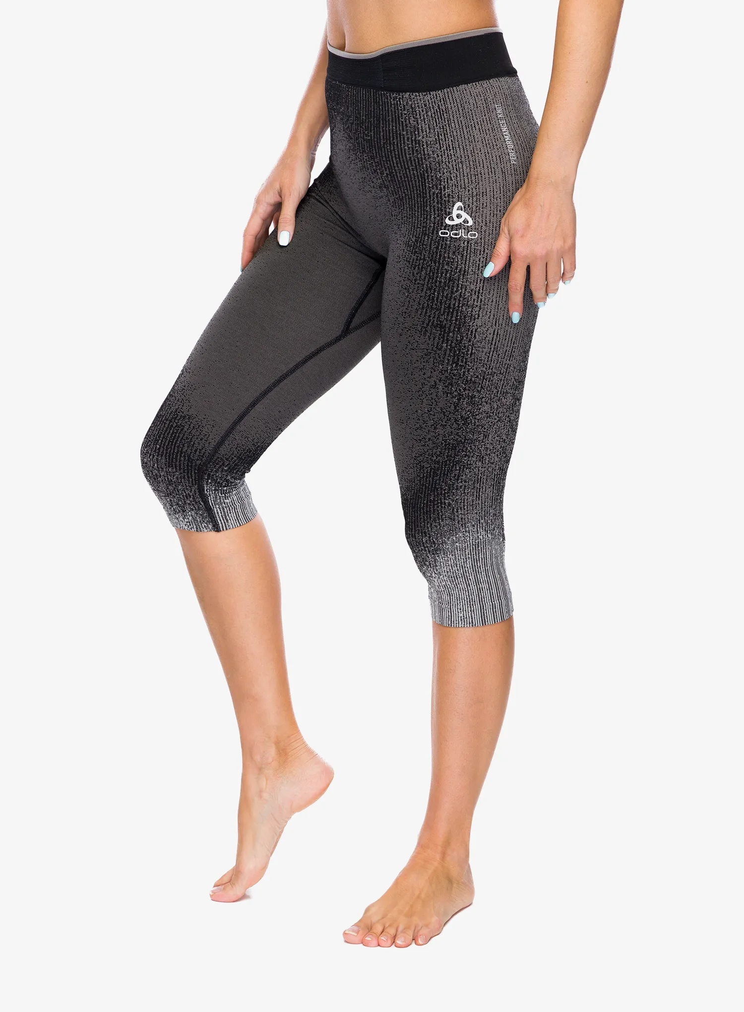 Ženske termo tajice Odlo Performance Warm Blackcomb BL Bottom 3/4