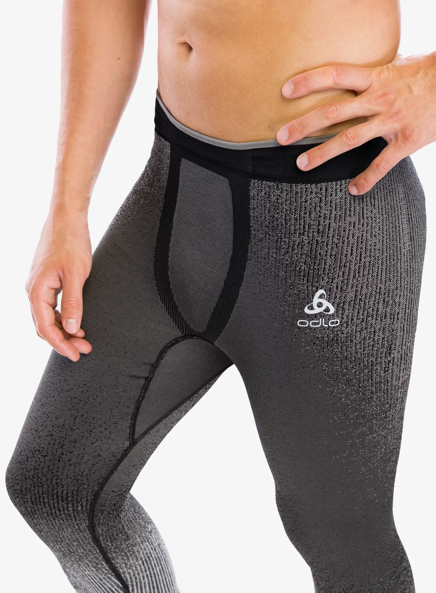 Termo tajice Odlo Performance Warm Blackcomb BL Bottom 3/4 - black