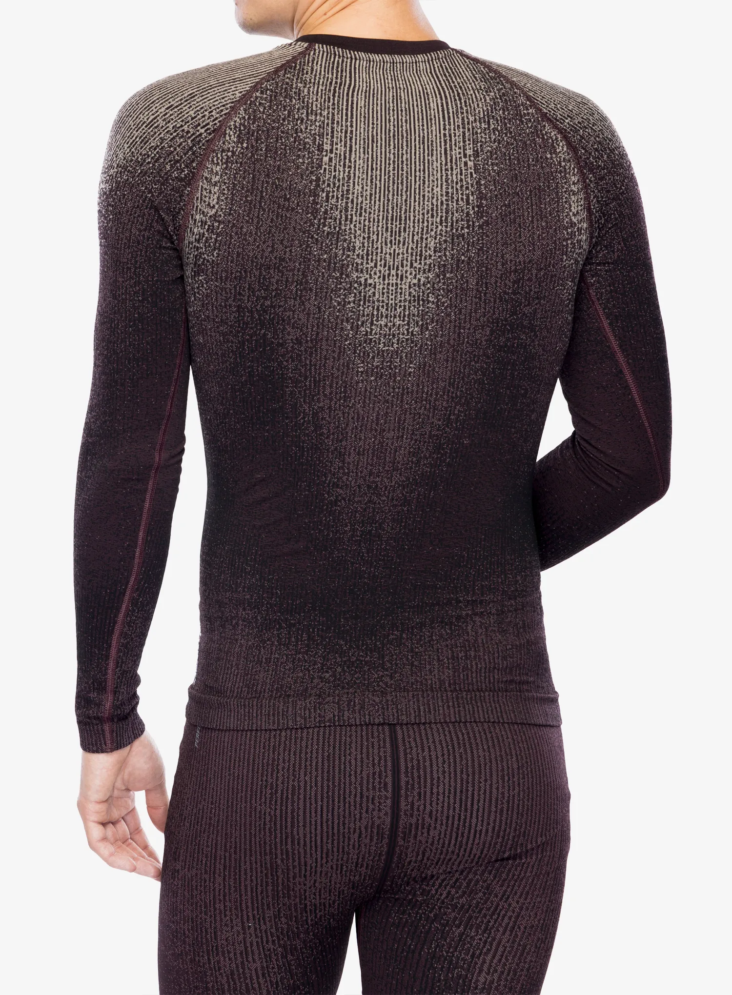 Termoaktivna dukserica Odlo Performance Warm Blackcomb BL Top Crew Neck LS - fudge