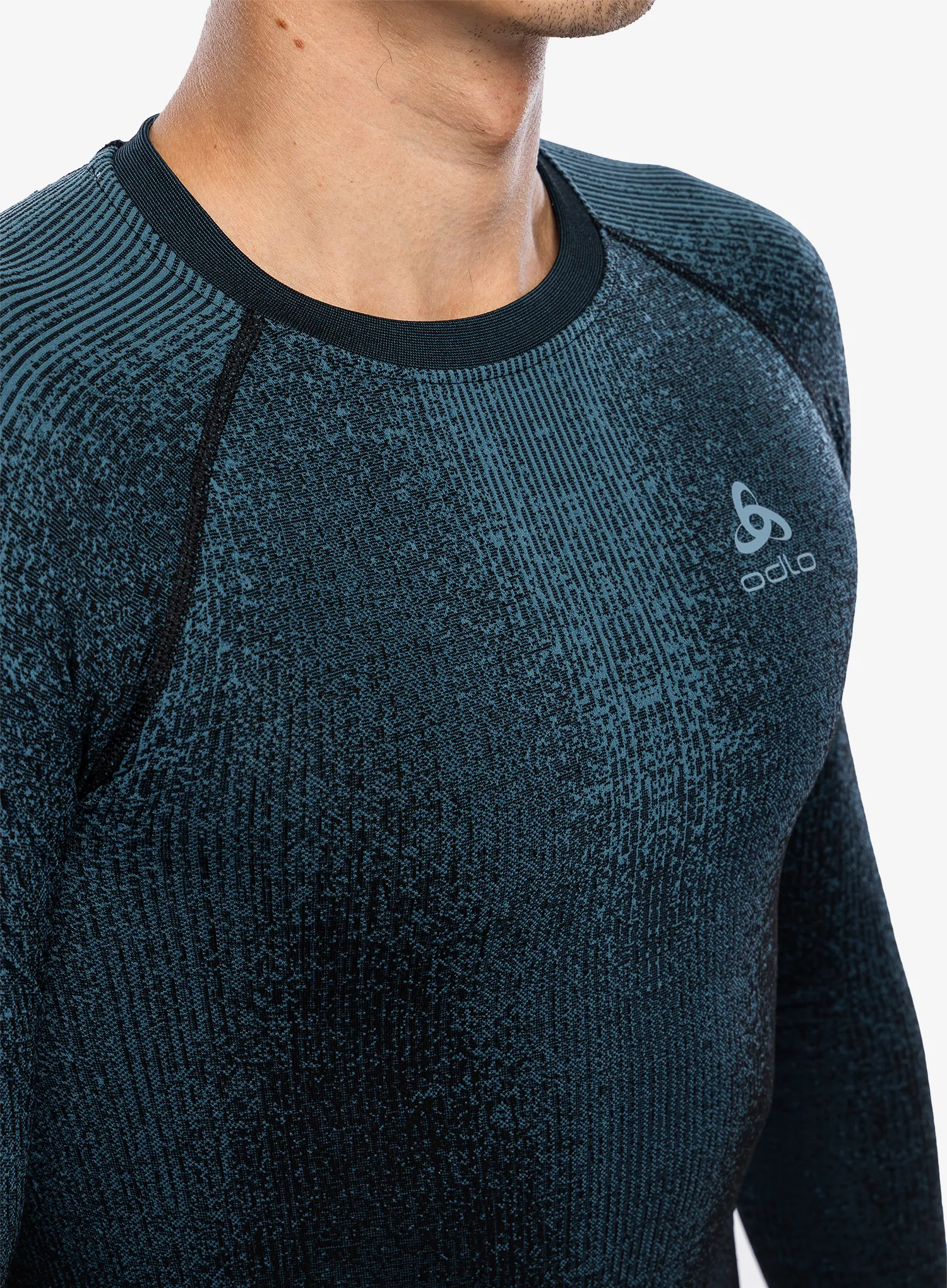 Termoaktivna dukserica Odlo Performance Warm Blackcomb BL Top Crew Neck LS - provincial blue