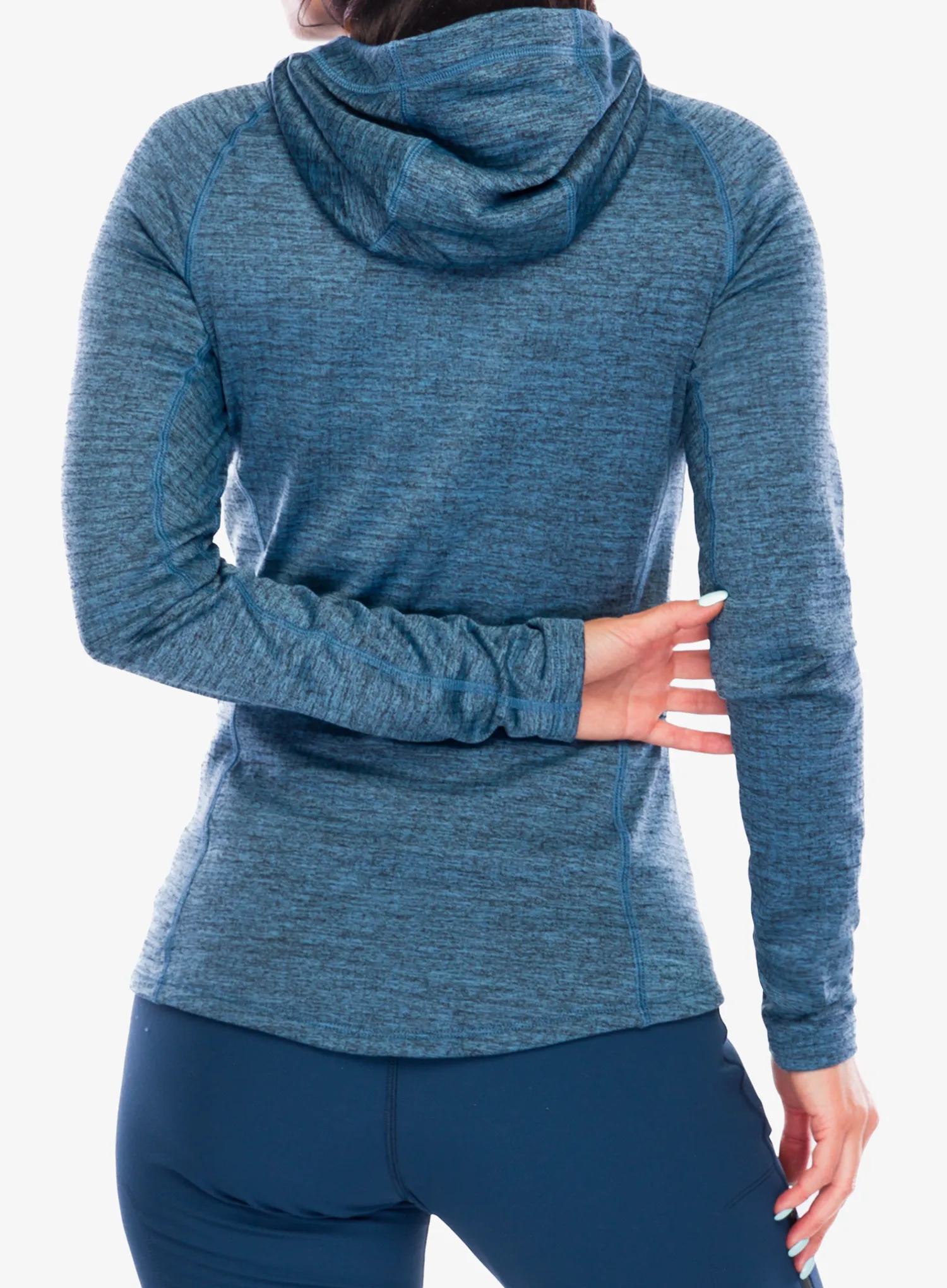 Ženska dukserica s kapuljačom Odlo Tencia Mid Layer Hoody Full Zip