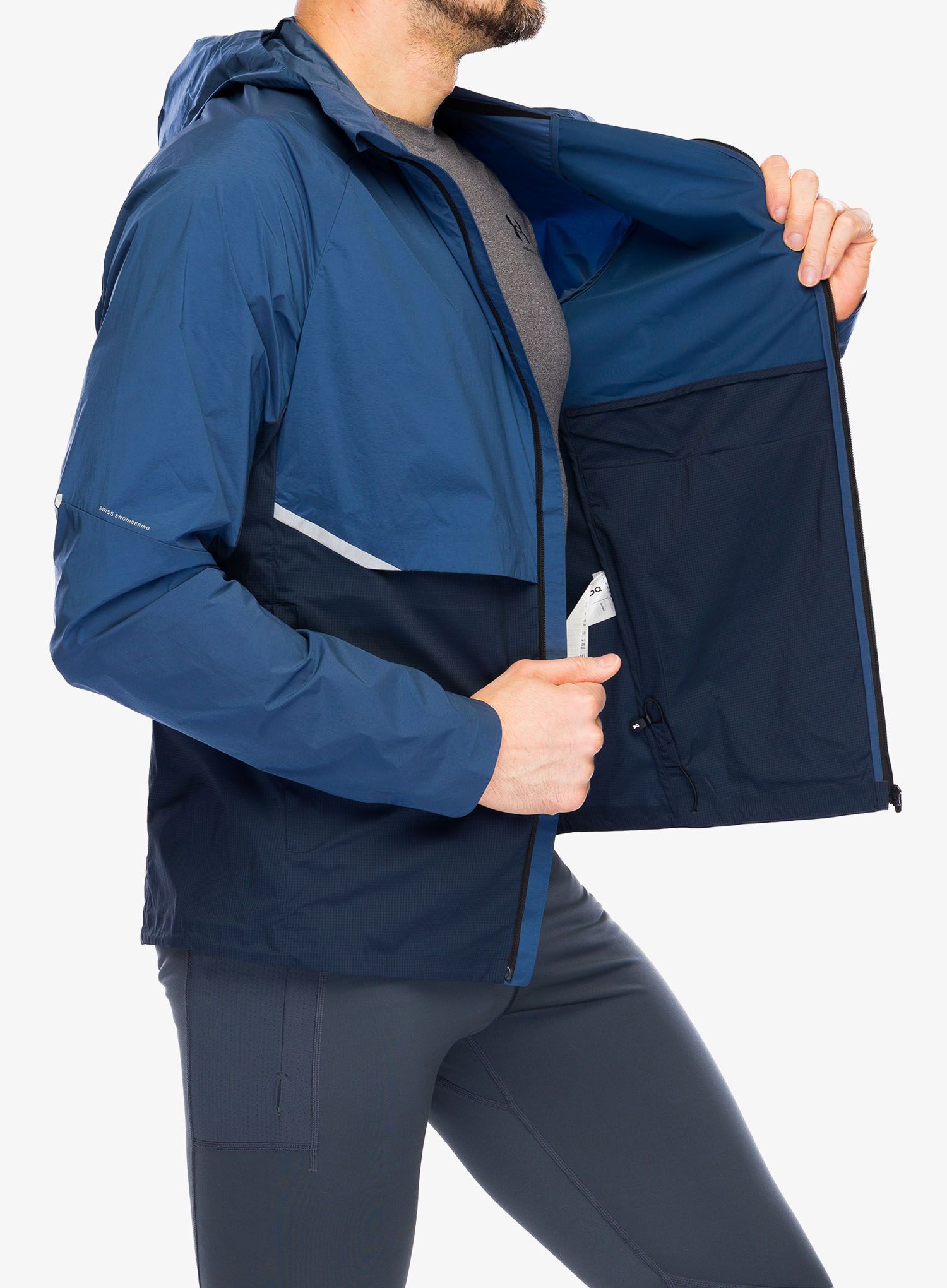 Jakna za trčanje On Core Jacket - denim/navy