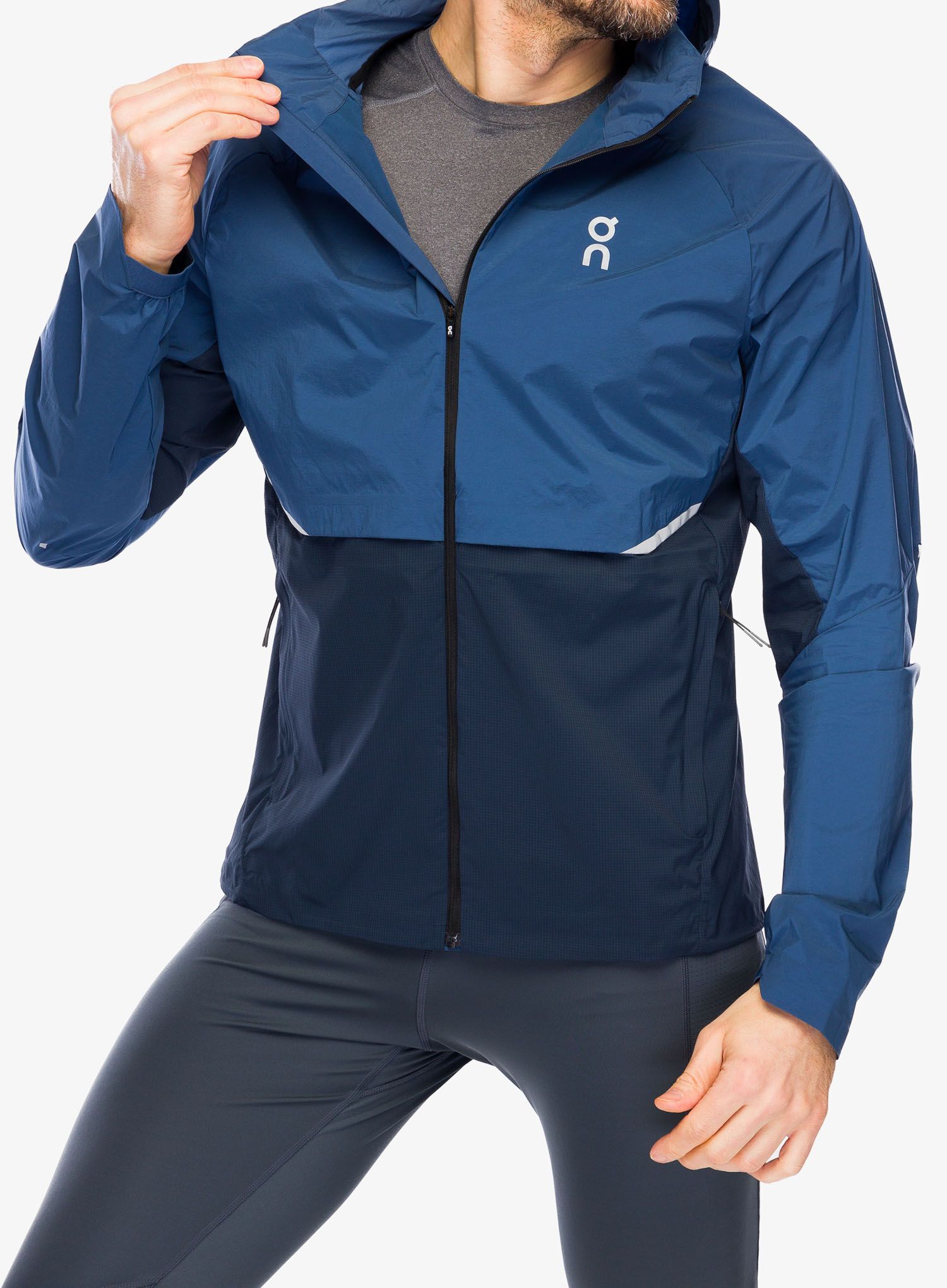 Jakna za trčanje On Core Jacket - denim/navy