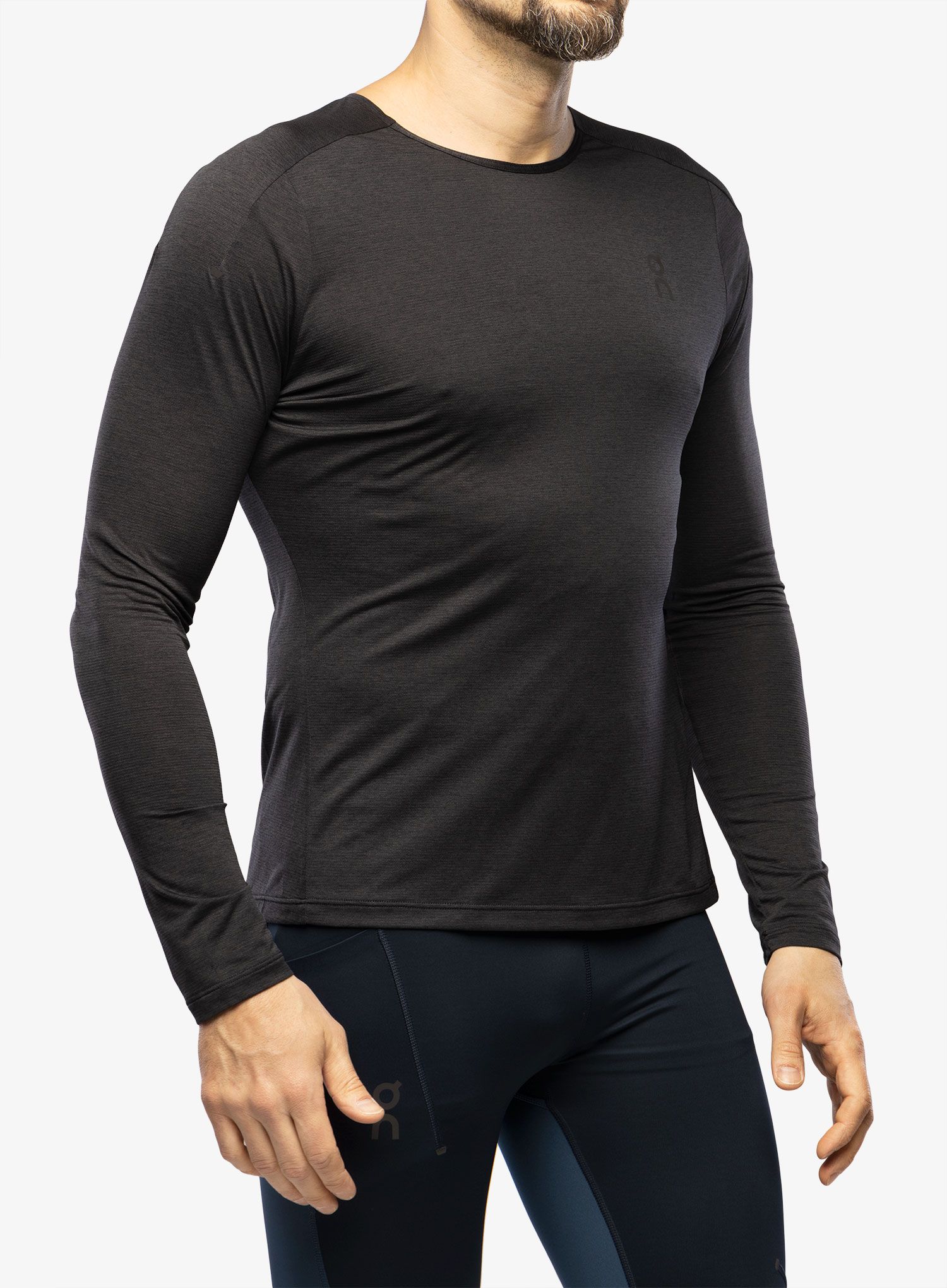 Dukserica za trčanje On Performance Long-T - black