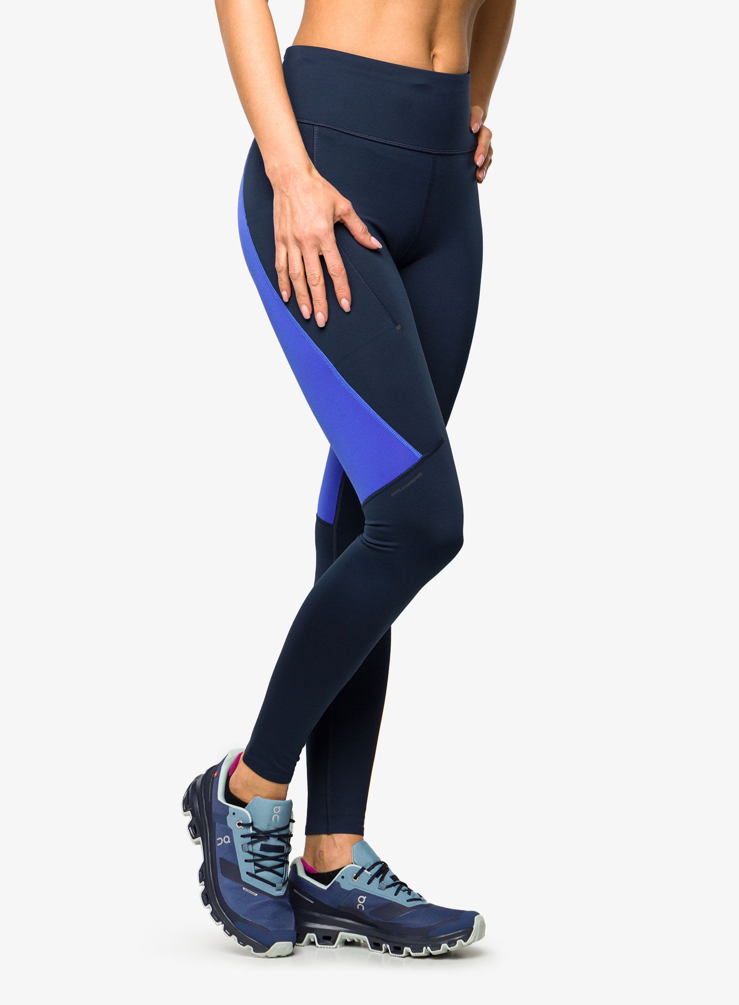 Ženske tajice za trčanje On Performance Tights - navy/cobalt