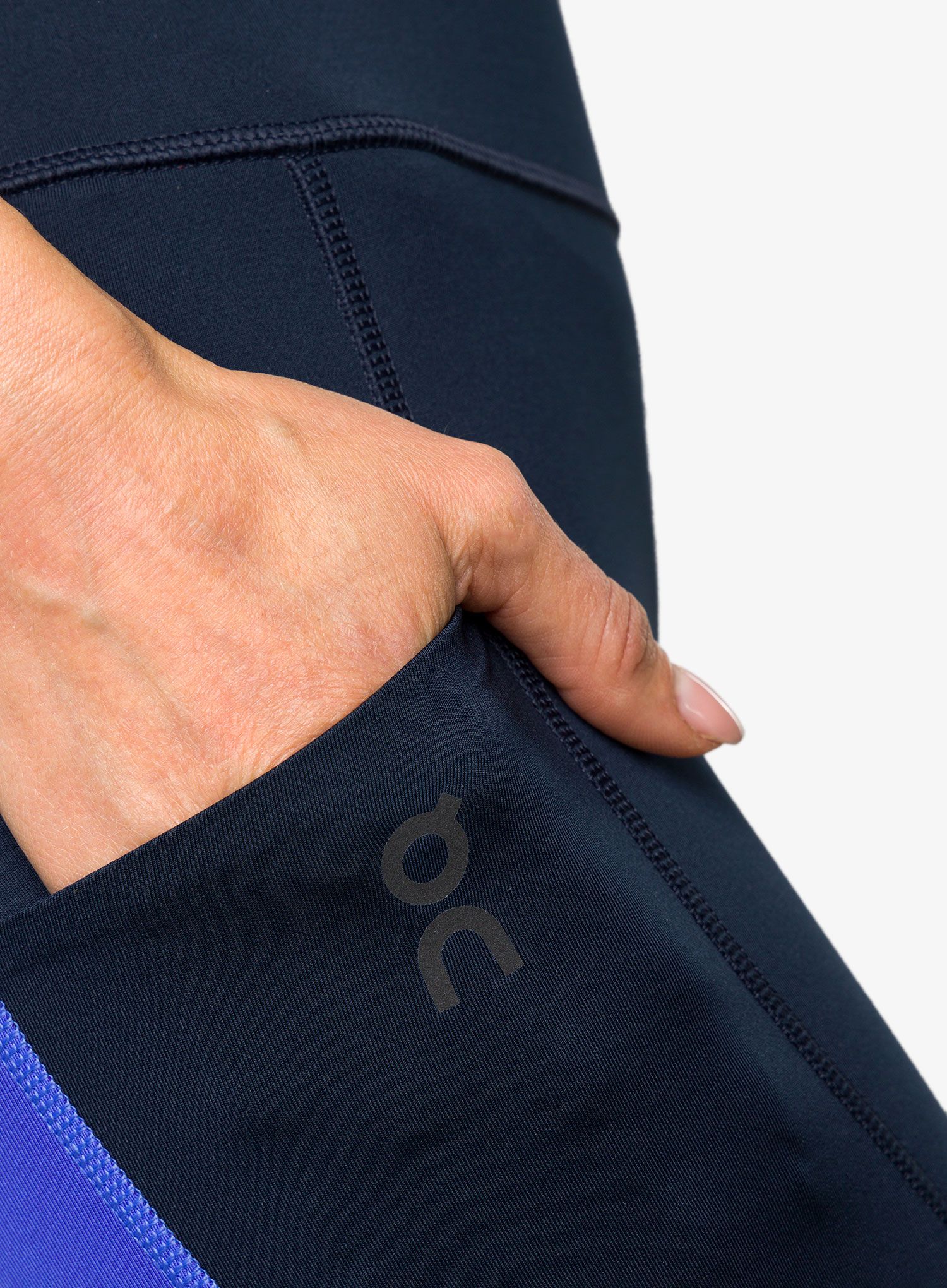Ženske tajice za trčanje On Performance Tights - navy/cobalt