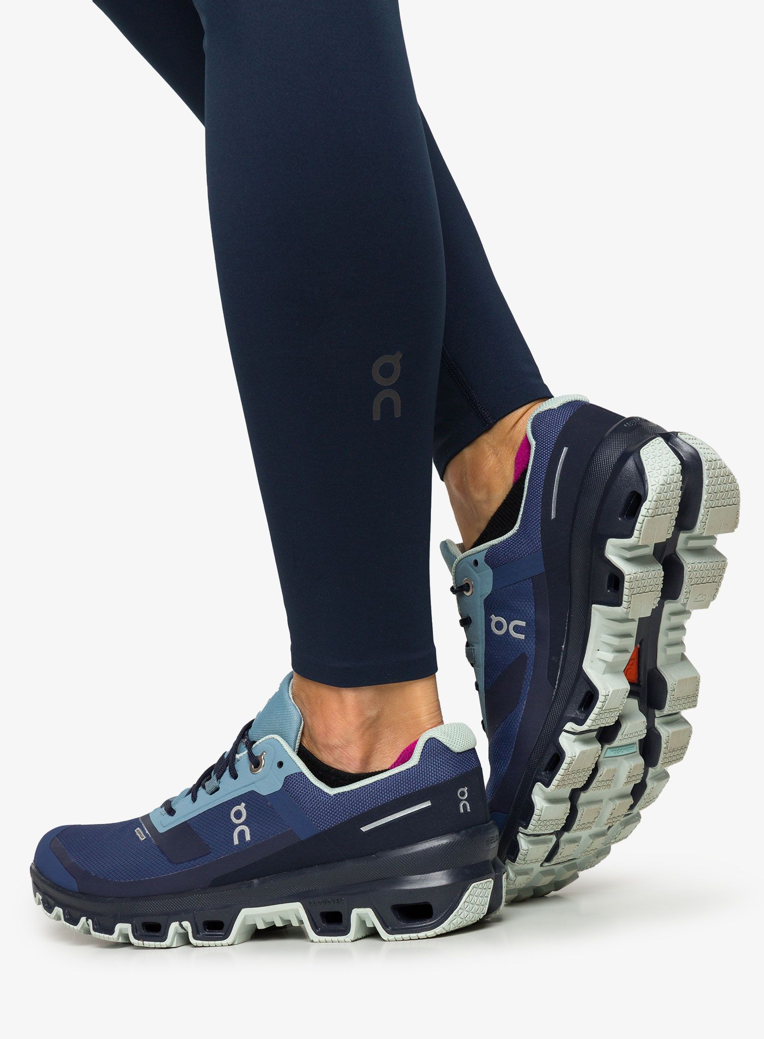 Ženske tajice za trčanje On Performance Tights - navy/cobalt