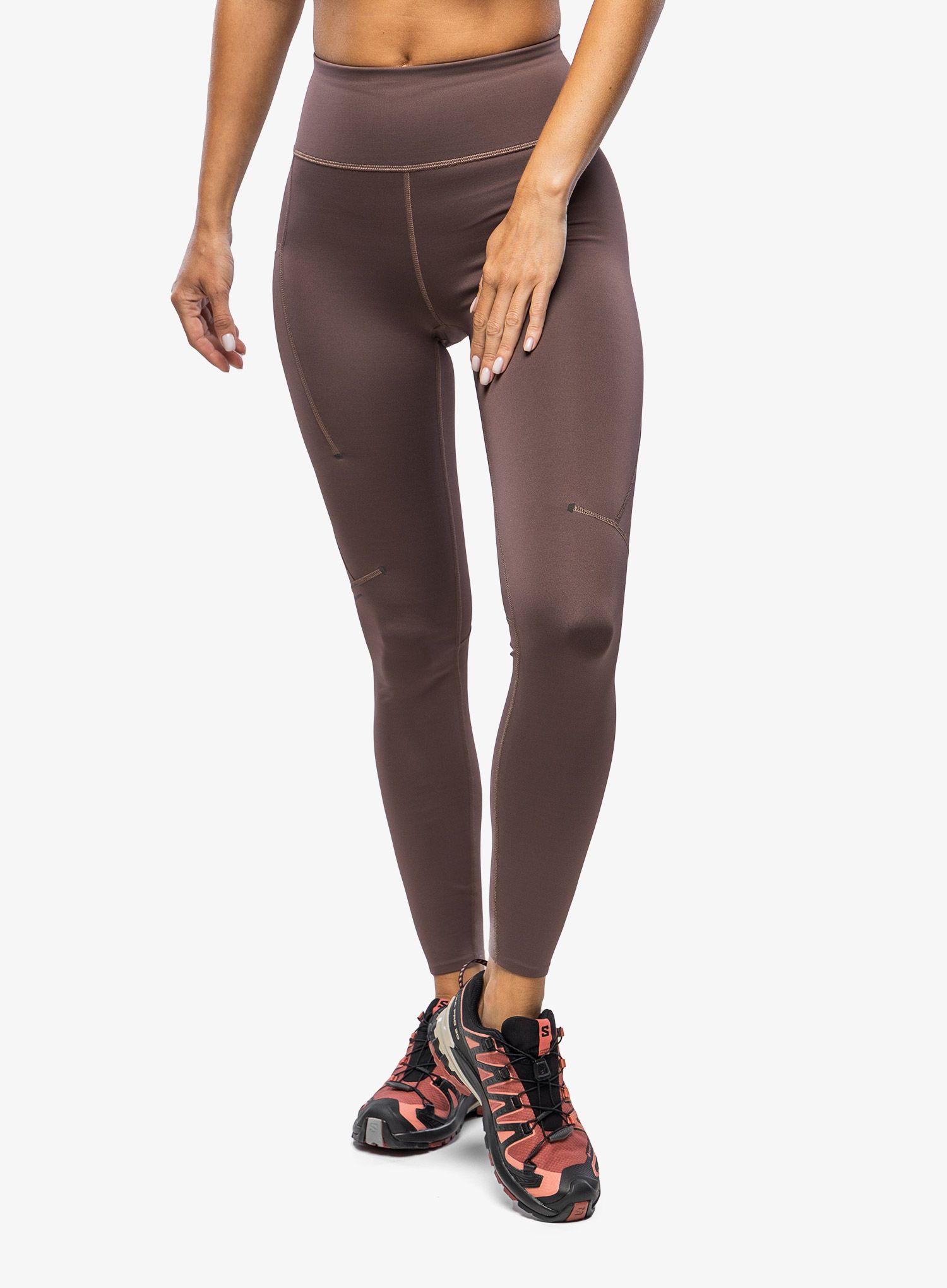 Ženske tajice za trčanje On Performance Winter Tights - grape