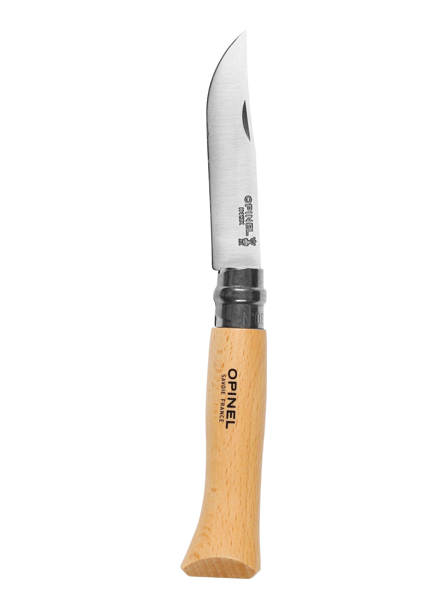 Putni nož Opinel No.08 Inox Natural + etui