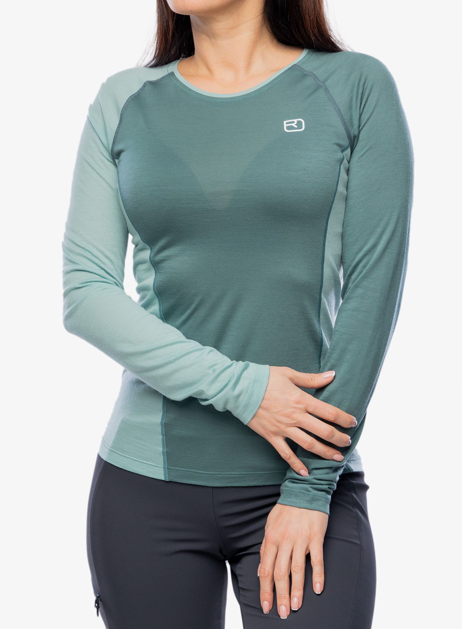 Ženski longsleeve Ortovox 120 Cool Tec Fast Upward LS - arctic grey