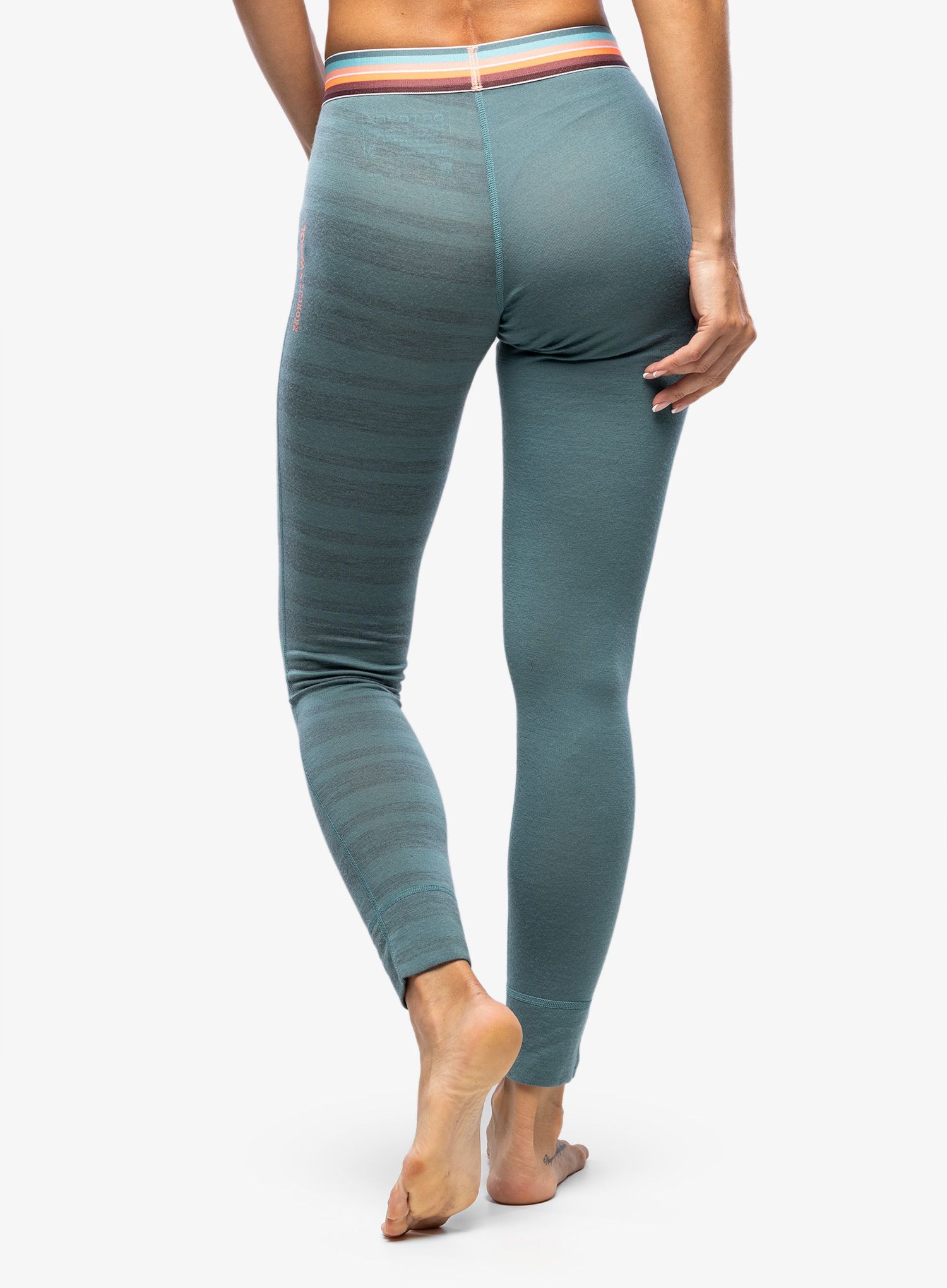 Ženske termo tajice Ortovox 185 Rock N Wool Long Pants - arctic grey