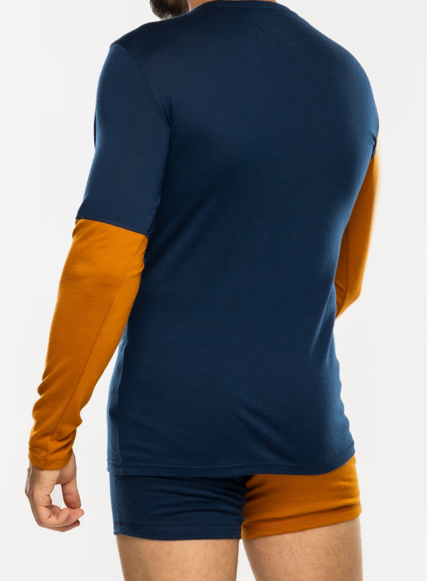 Termoaktivna dukserica Ortovox 185 Rock N Wool Long Sleeve - deep ocean