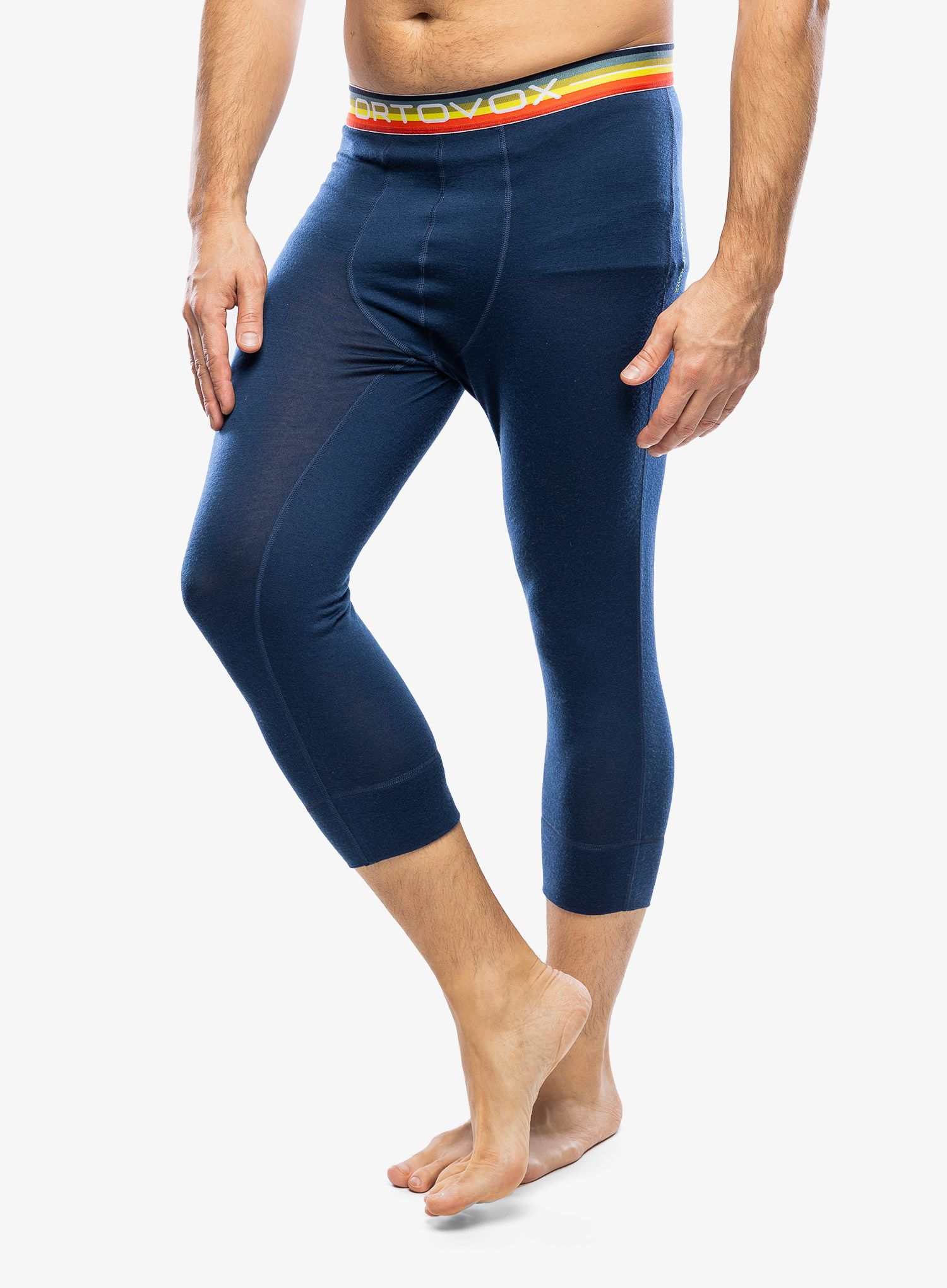 Termo tajice Ortovox 185 Rock N Wool Short Pants - deep ocean