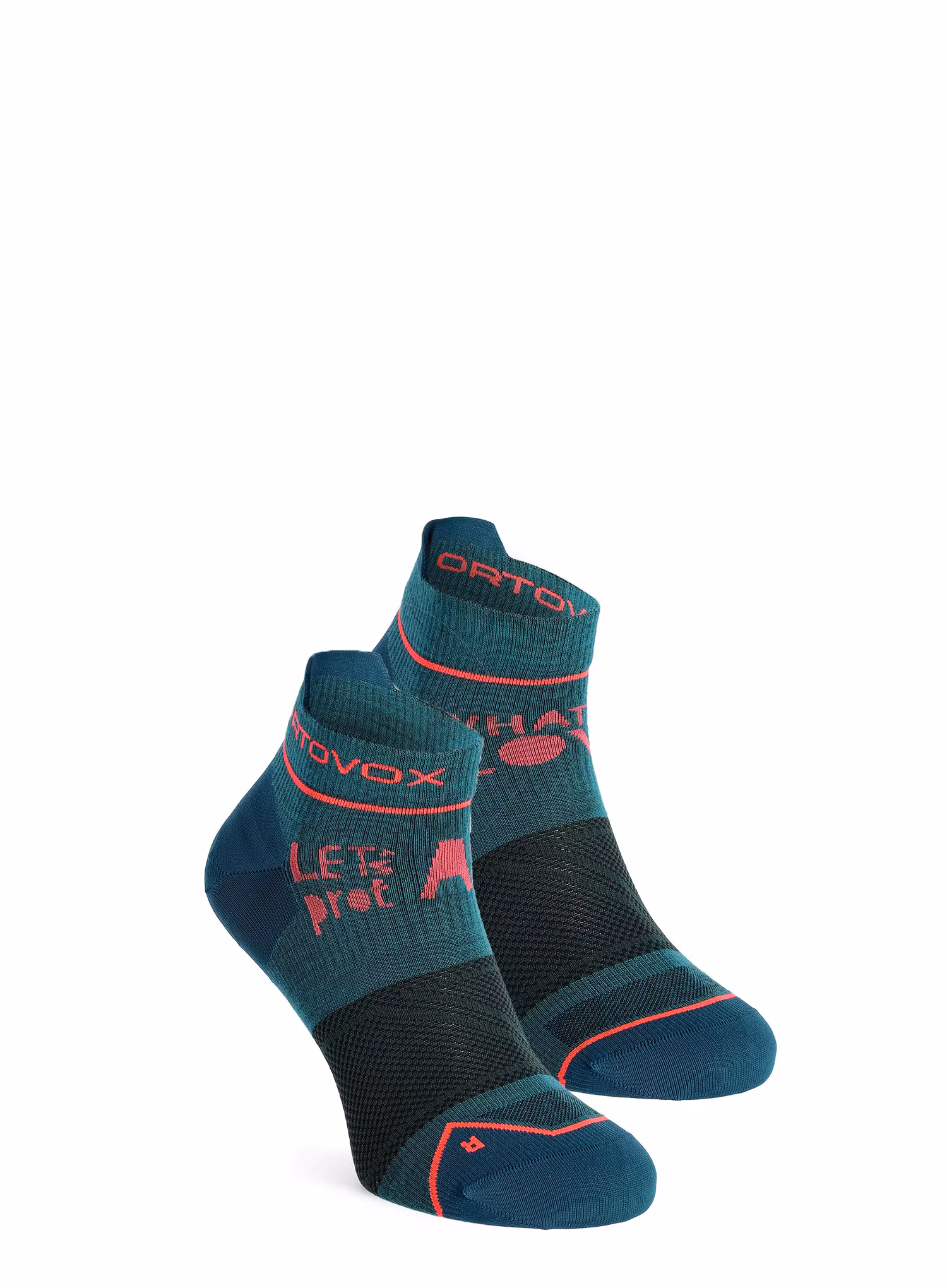 Ženske trekking čarape Ortovox Alpine Light Low Socks - pacific green