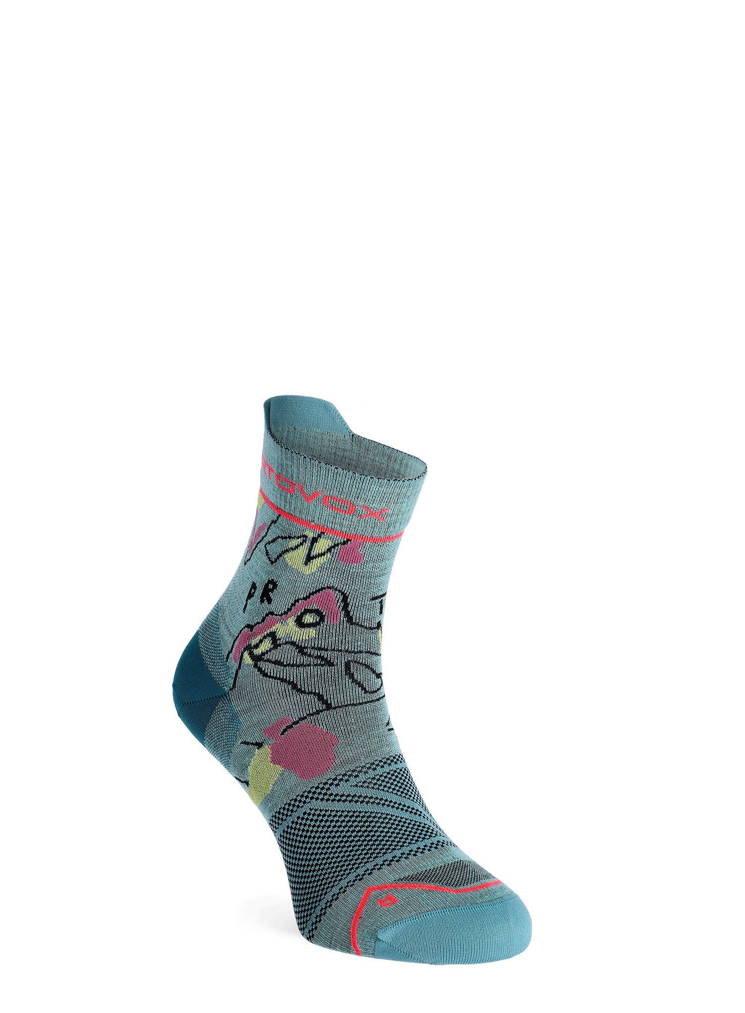 Ženske čarape Ortovox Alpine Light Quarter Socks - ice waterfall