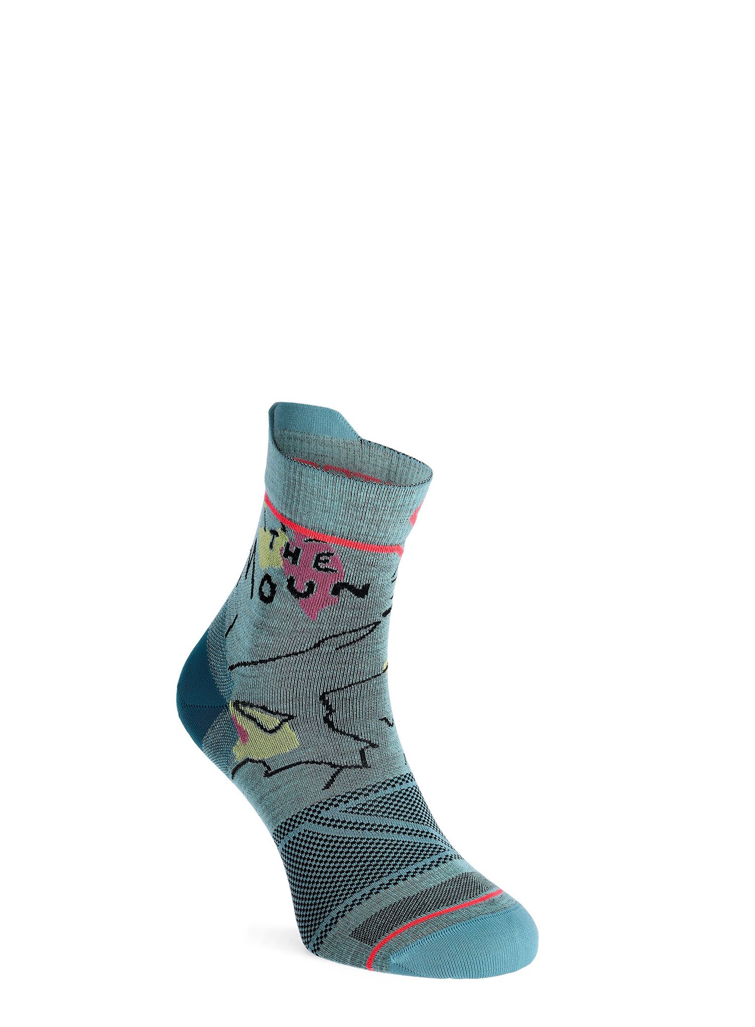Ženske čarape Ortovox Alpine Light Quarter Socks - ice waterfall