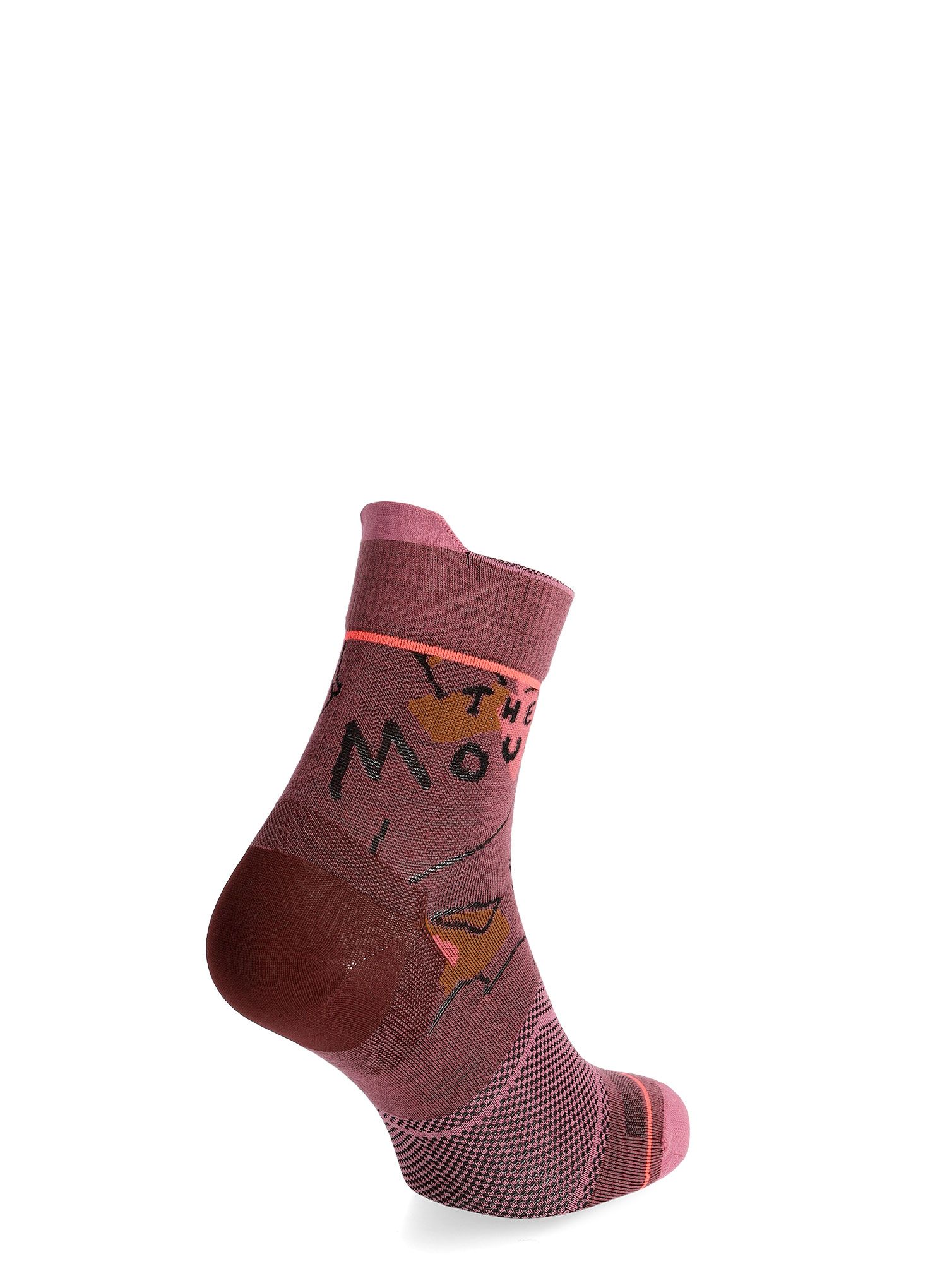 Ženske merino čarape Ortovox Alpine Light Quarter Socks - mountain rose