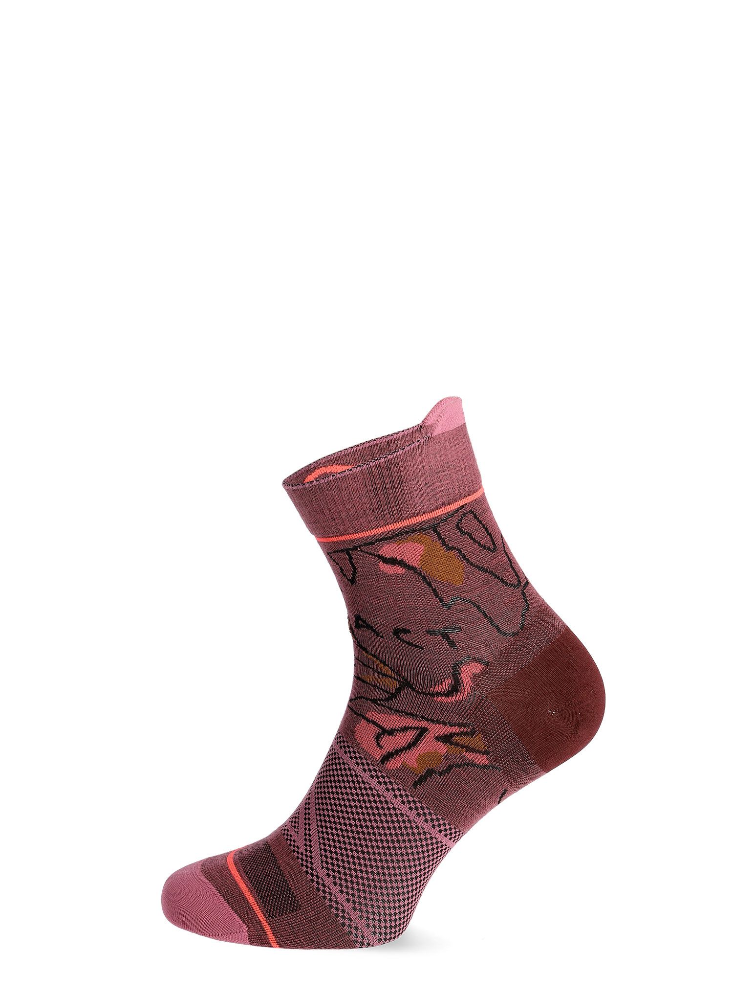 Ženske merino čarape Ortovox Alpine Light Quarter Socks - mountain rose