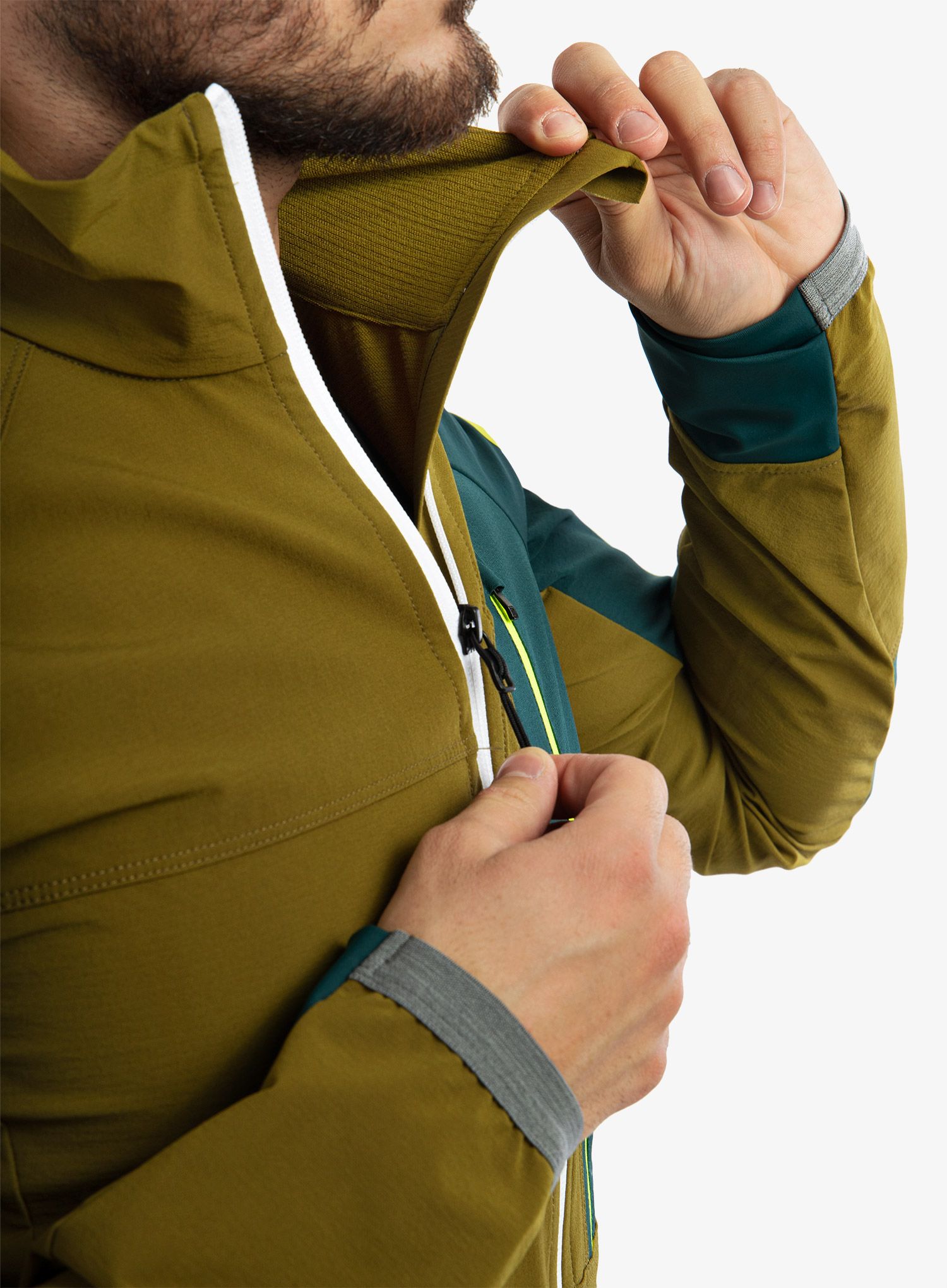 Jakna za turno skijanje Ortovox Berrino Jacket - green moss