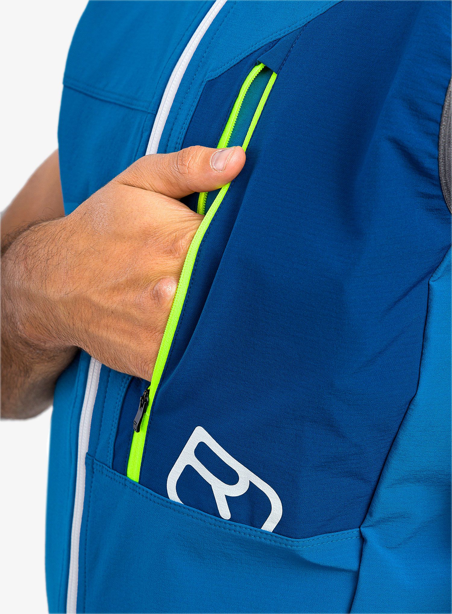 Prsluk Ortovox Berrino Vest - mountain blue