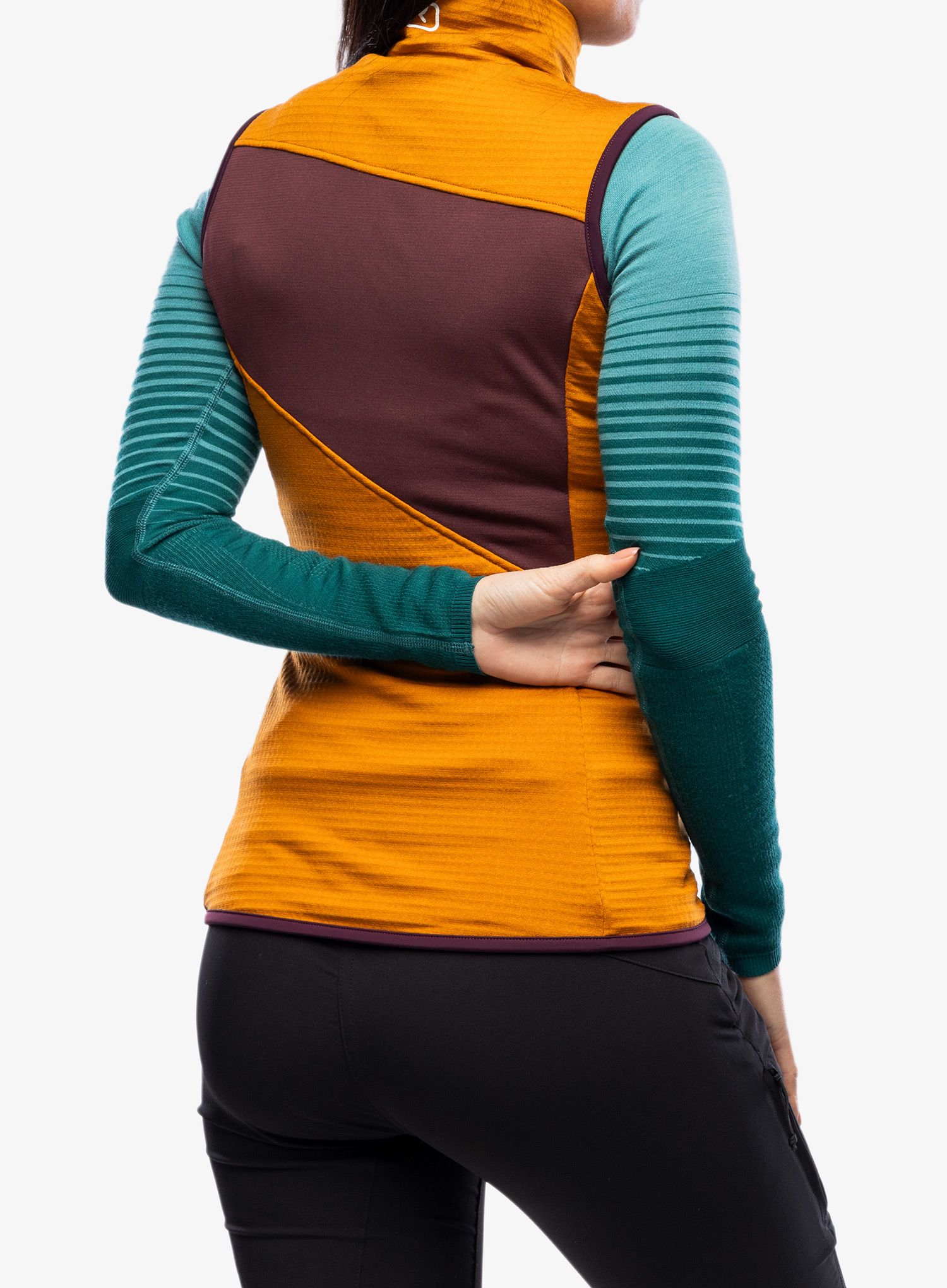 Ženski prsluk Ortovox Fleece Grid Vest - sly fox