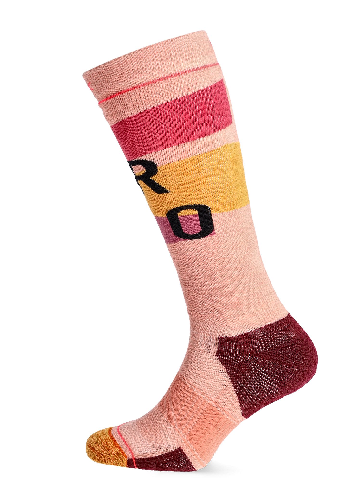 Ženske skijaške čarape Ortovox Freeride Long Socks Cozy - bloom
