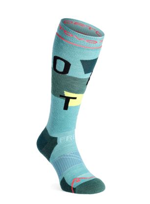 Ženske skijaške čarape Ortovox Freeride Long Socks Cozy - ice waterfall