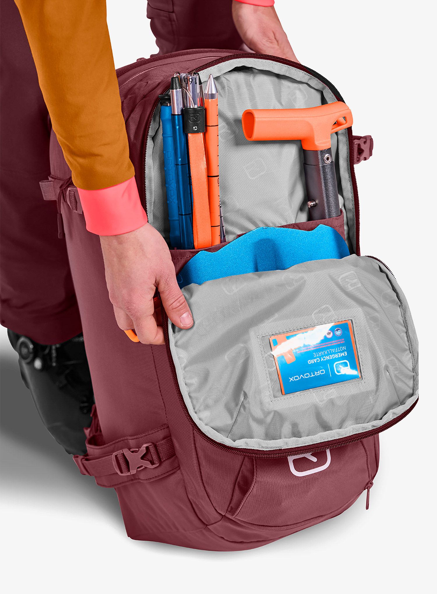 Ruksak za turno skijanje Ortovox Haute Route 30 S - mountain rose