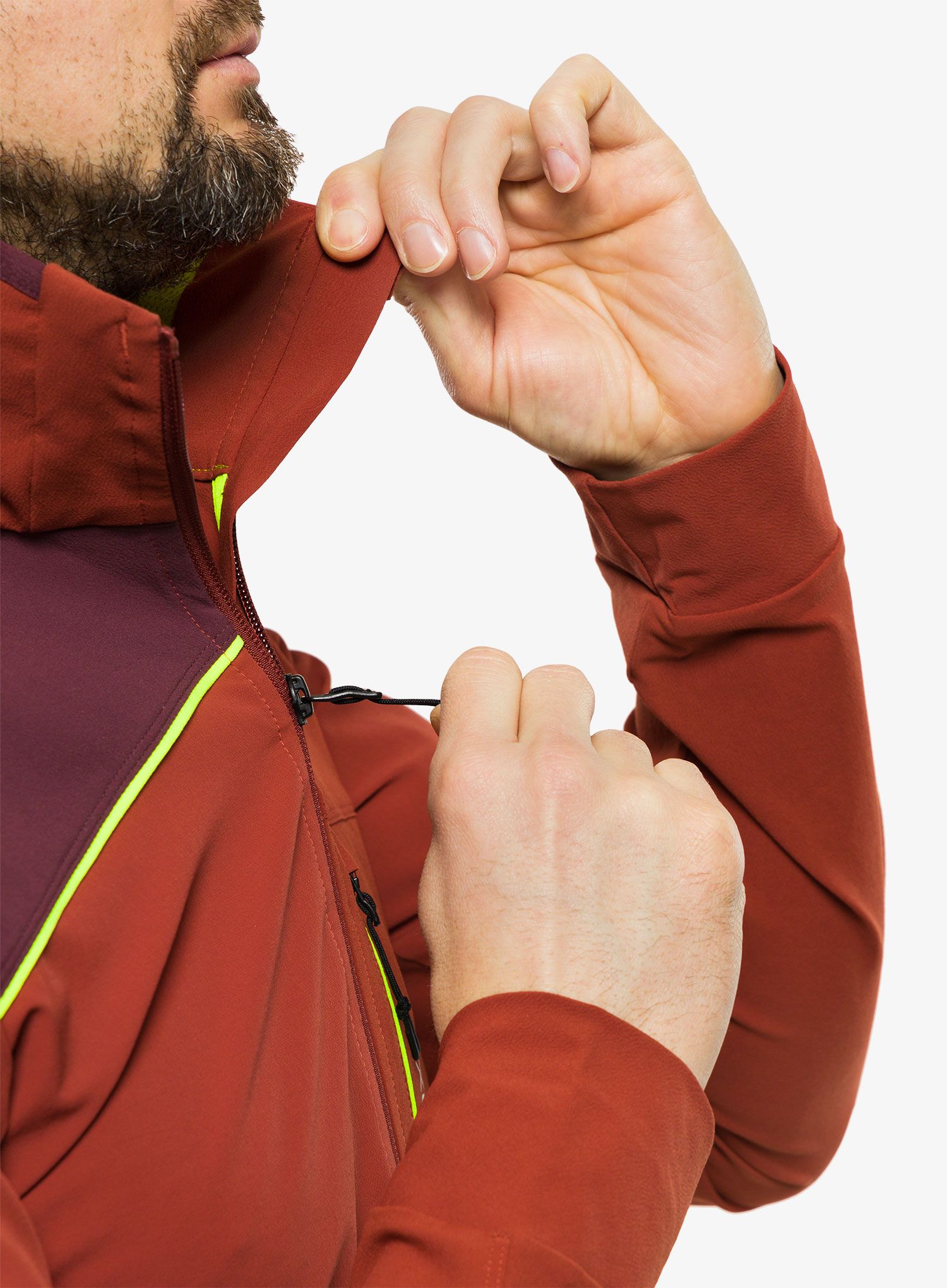 Softshell jakna Ortovox Pala Light Jacket - clay orange