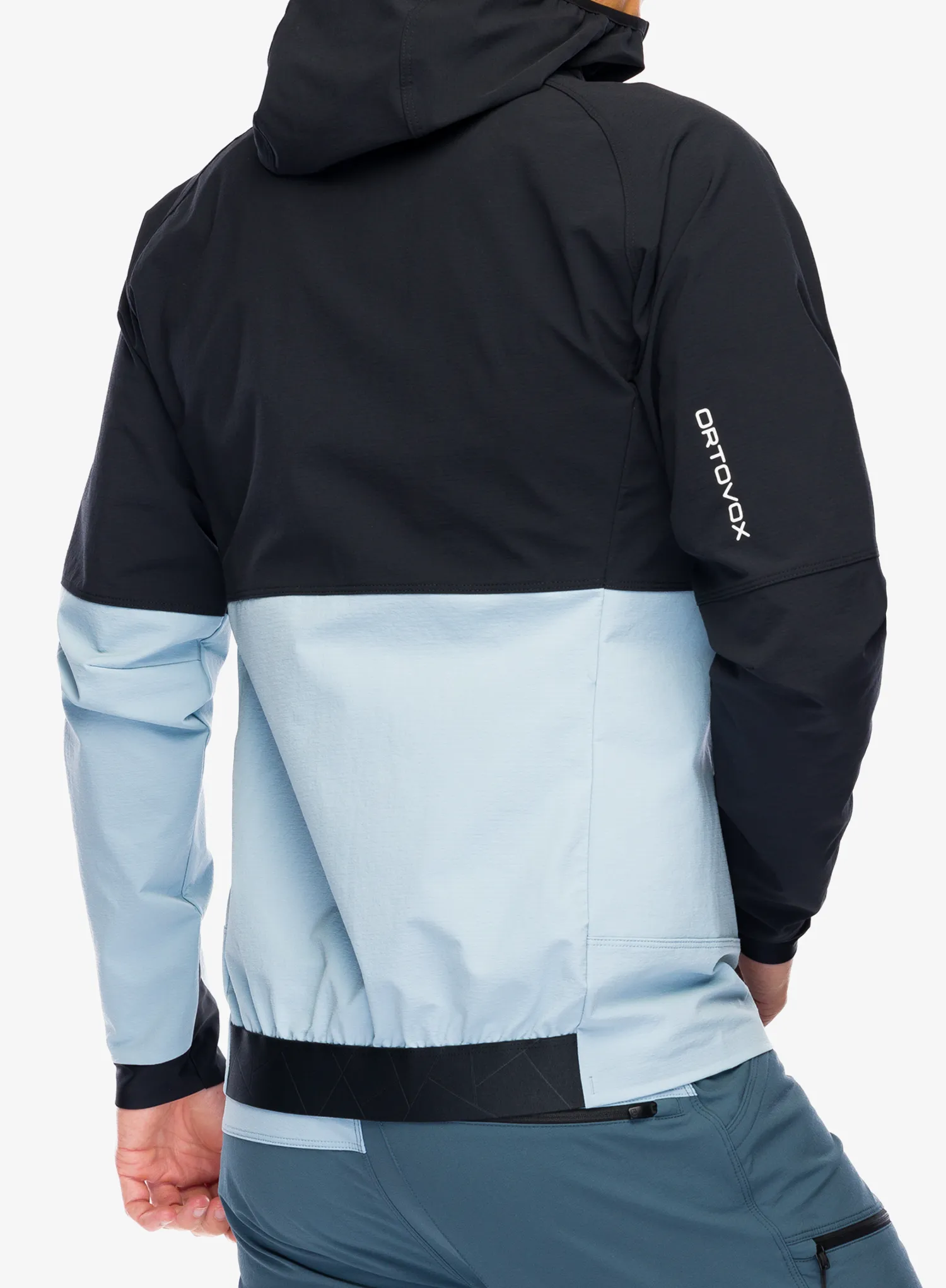 Softshell jakna Ortovox Punta Berrino Hooded Jacket - black raven
