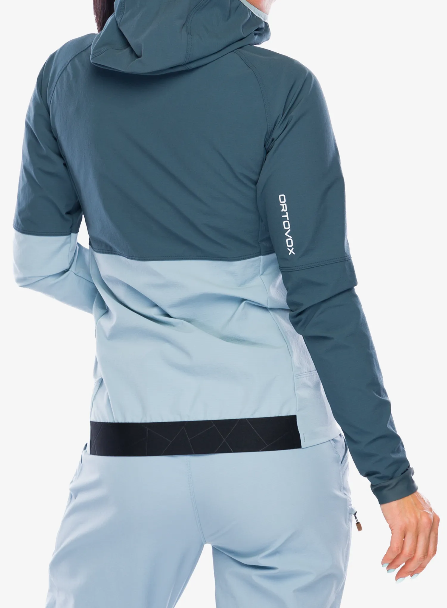 Ženska softshell jakna Ortovox Punta Berrino Hooded Jacket - dark arctic grey