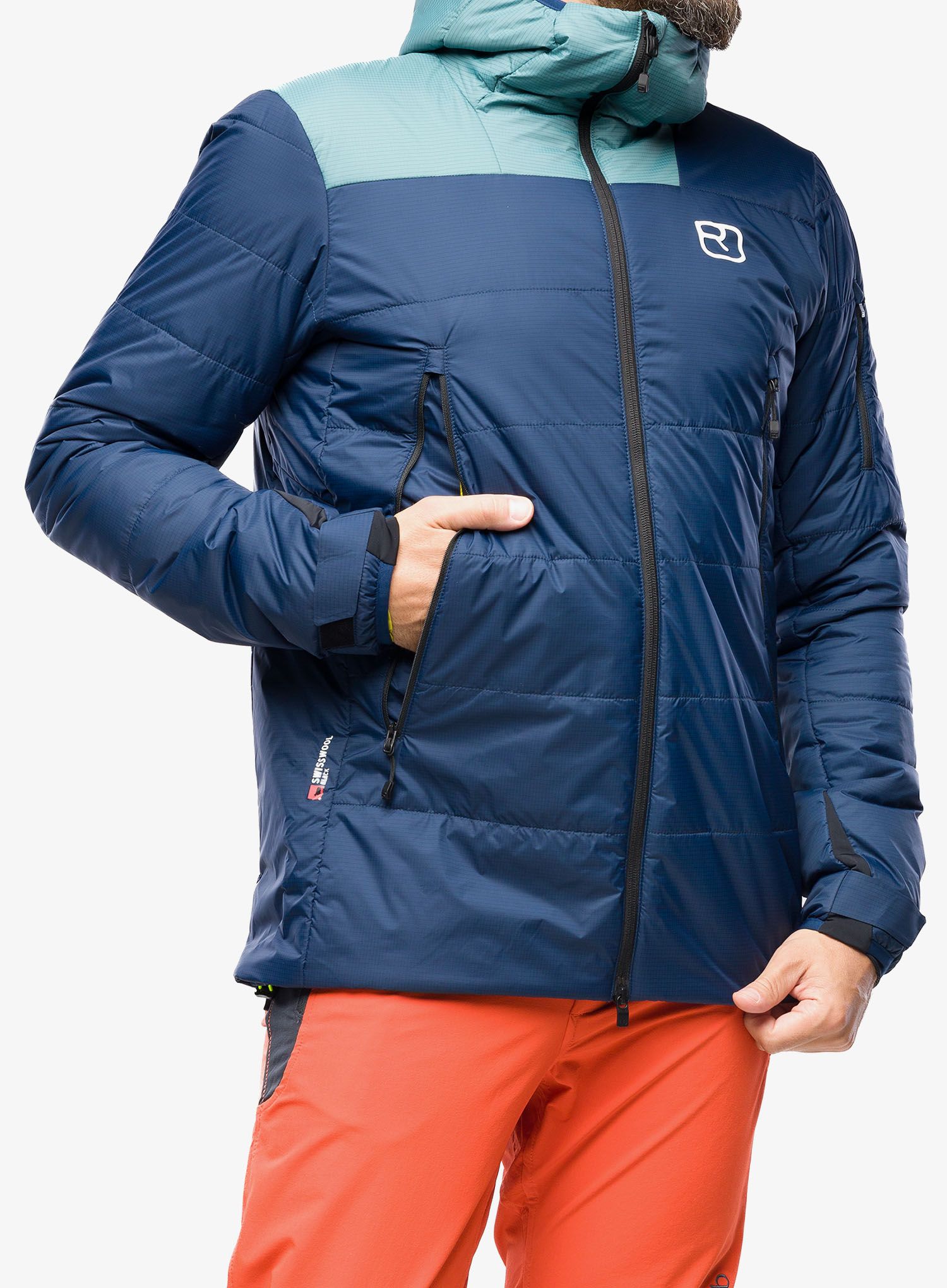 Skijaška jakna Ortovox Swisswool Zinal Jacket - deep ocean