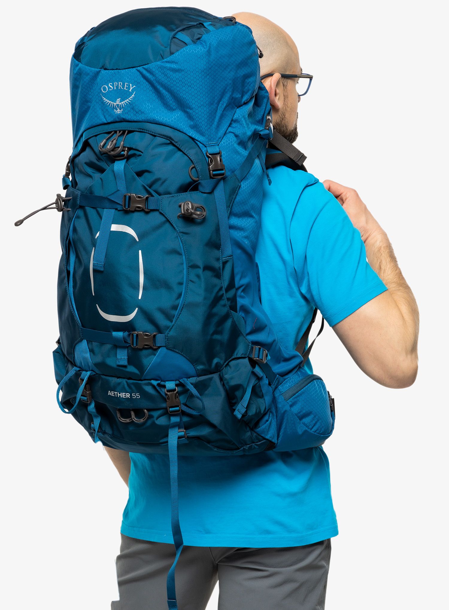 Trekking ruksak Osprey Aether 55 - deep water blue