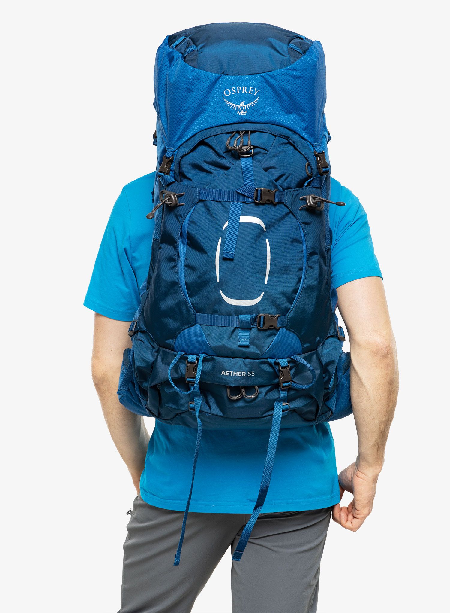 Trekking ruksak Osprey Aether 55 - deep water blue