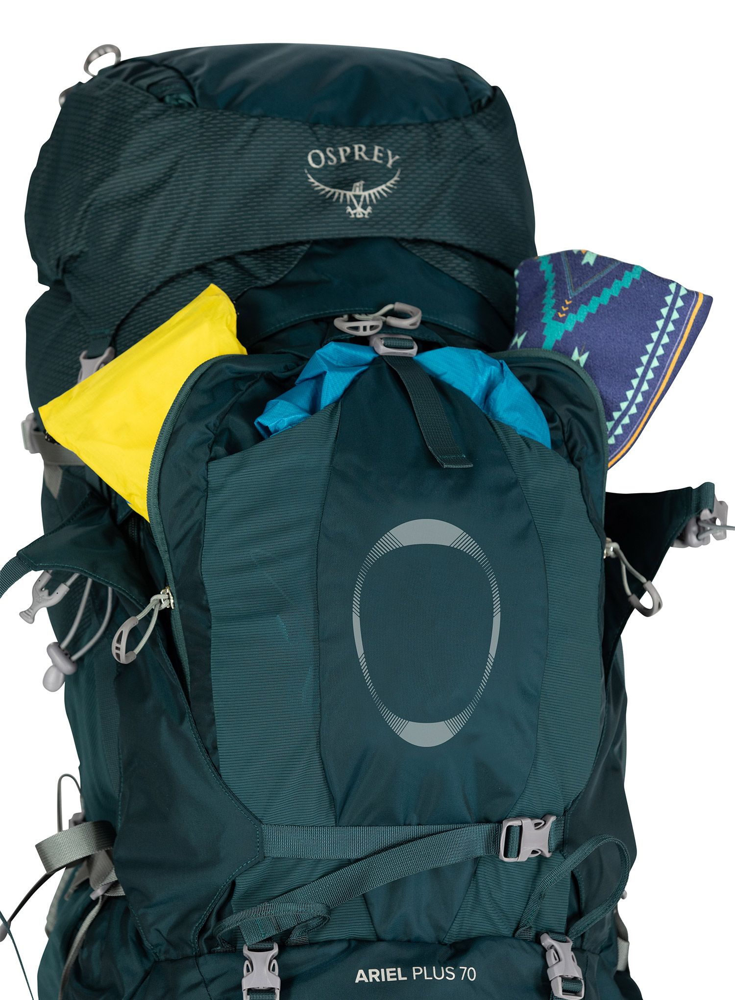 Ženski trekking ruksak Osprey Ariel Plus 70 - night jungle blue