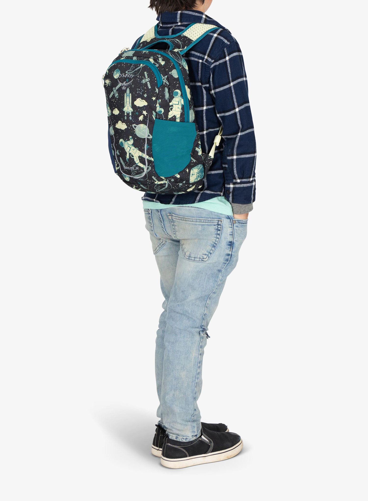 Dječji ruksak Osprey Daylite Jr. Pack - space travel print/antique blu