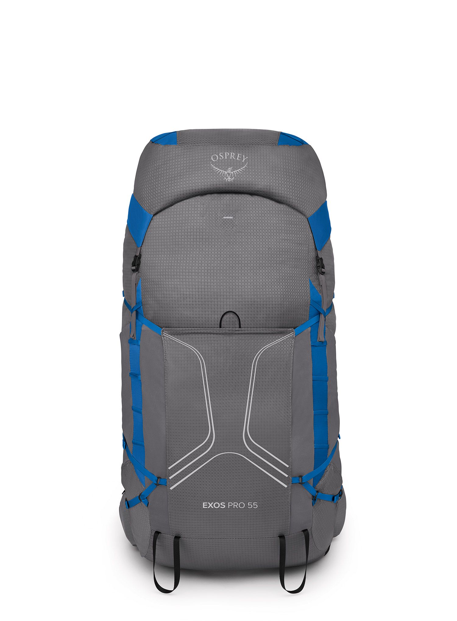 Trekking ruksak Osprey Exos Pro 55 - dale grey/agam blue