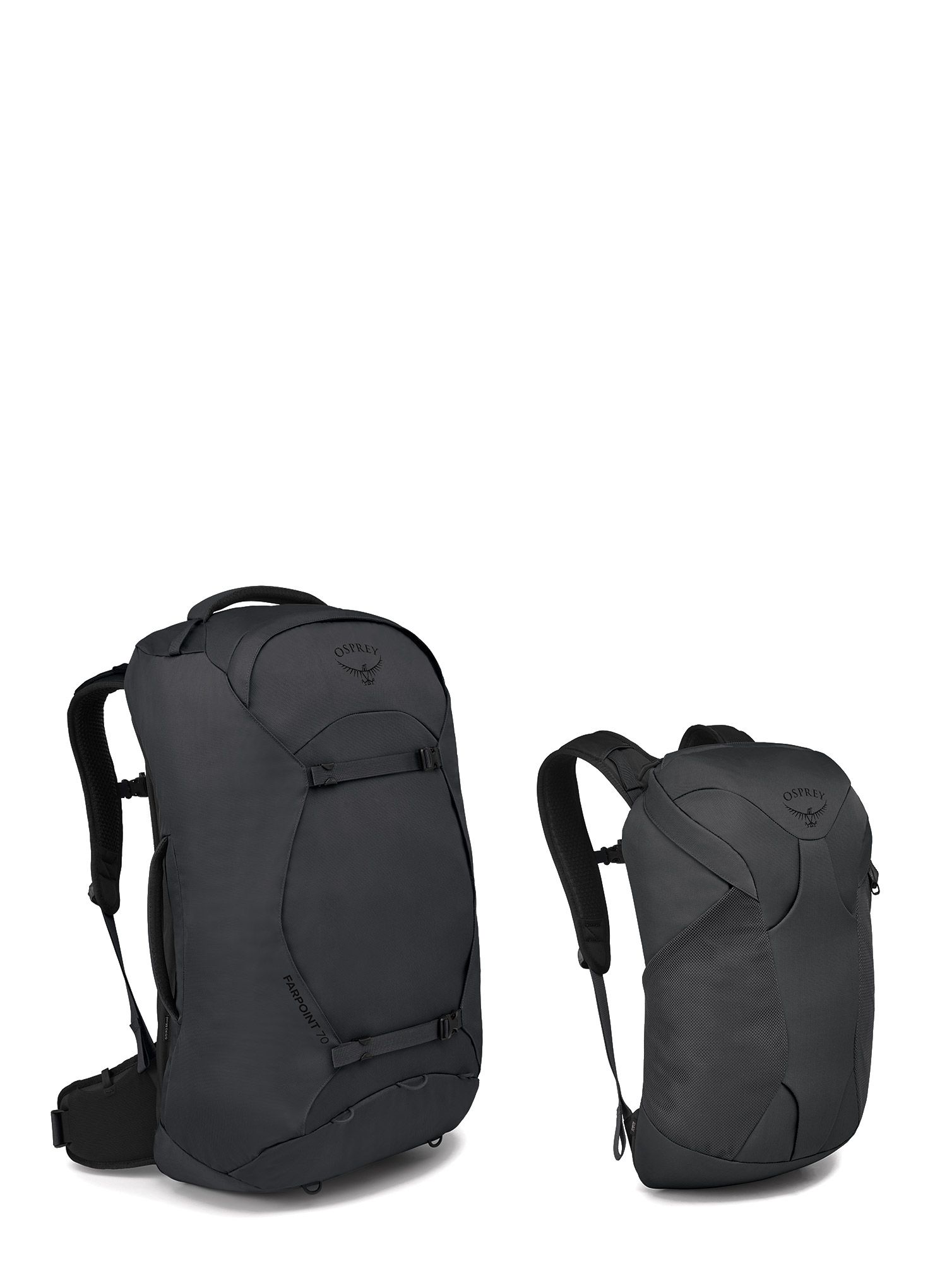 Trekking ruksak Osprey Farpoint 70 - tunnel vision grey