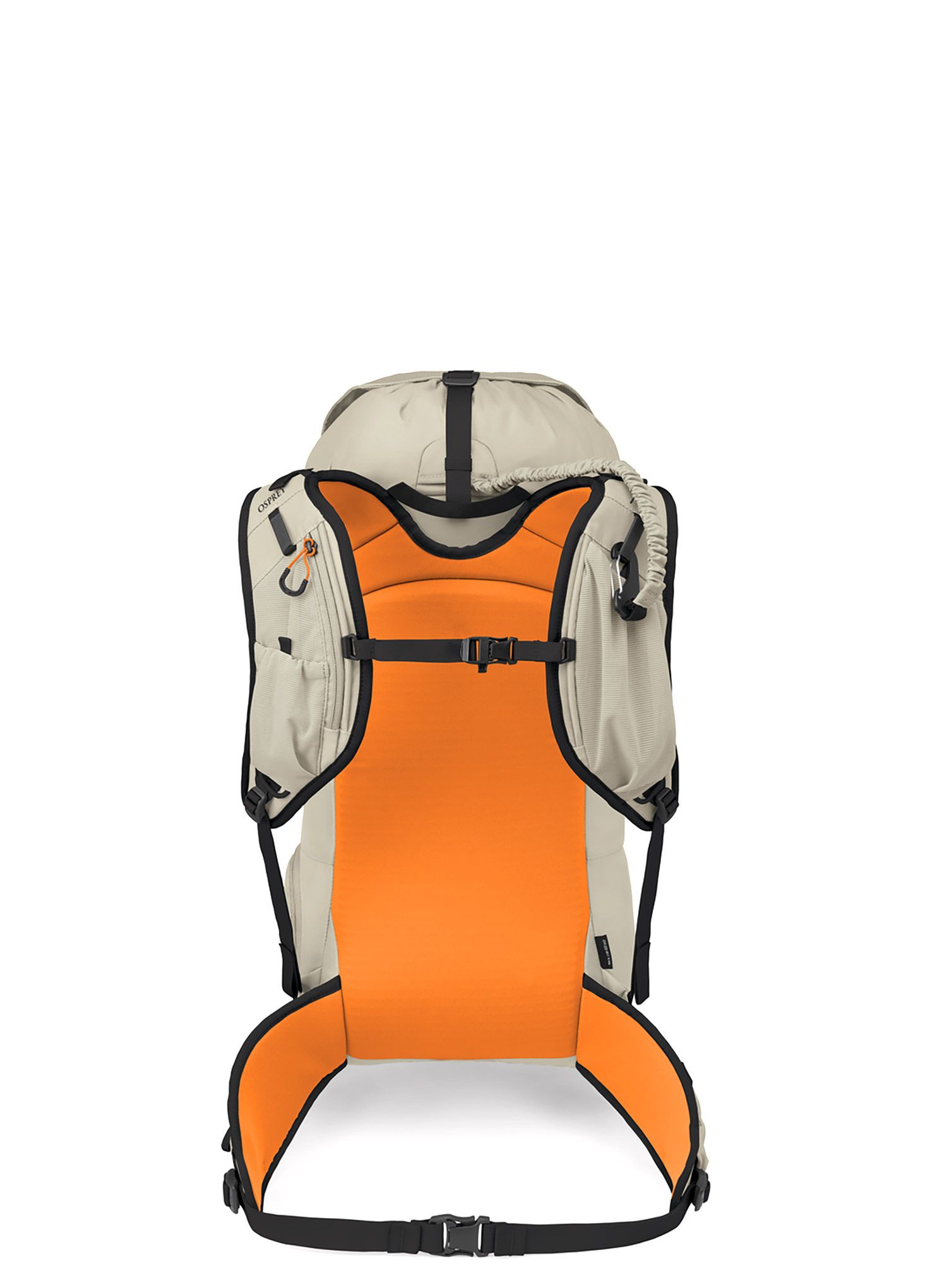 Ruksak za turno skijanje Osprey Firn 28 - sandy grey/tequila orange
