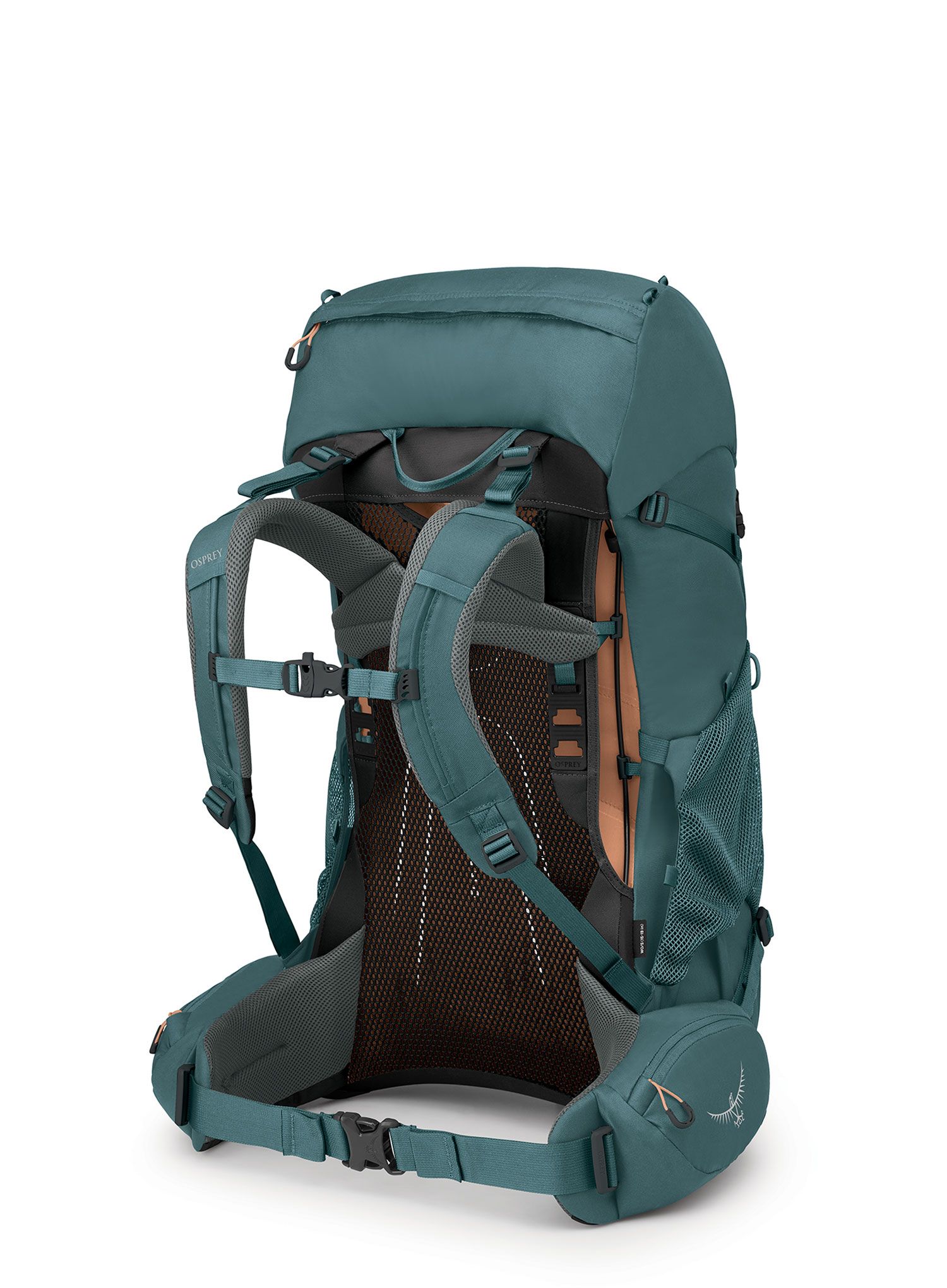 Ženski trekking ruksak Osprey Renn 50 - cascade blue/melon orange