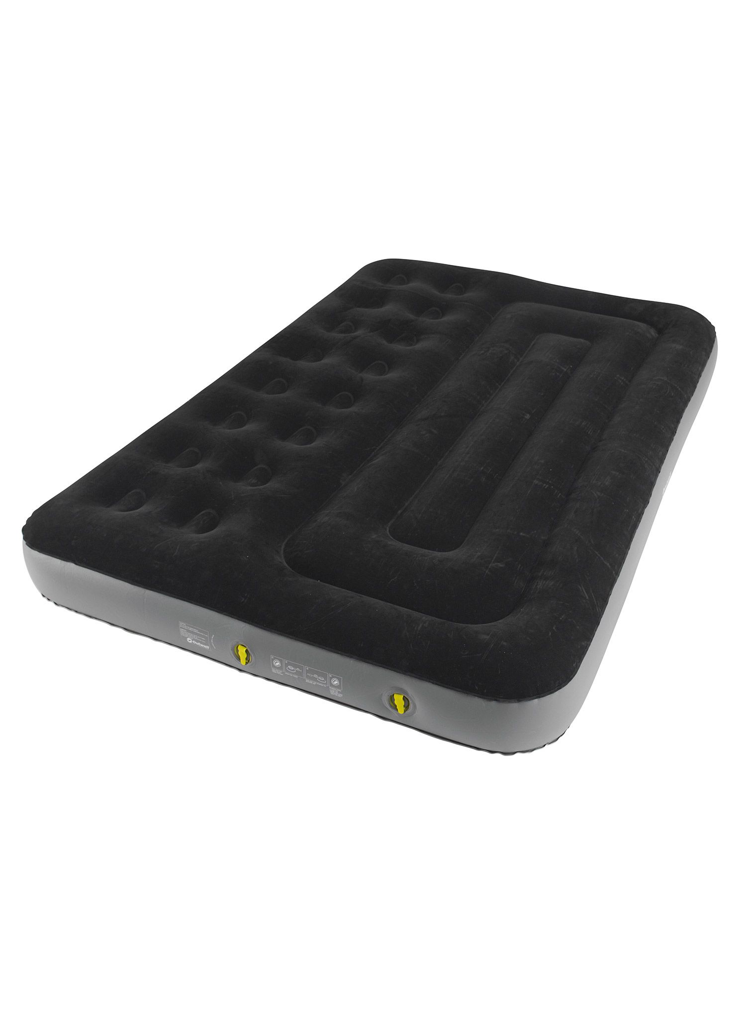 Madrac na napuhavanje Outwell Classic Double Two Chamber - black/grey