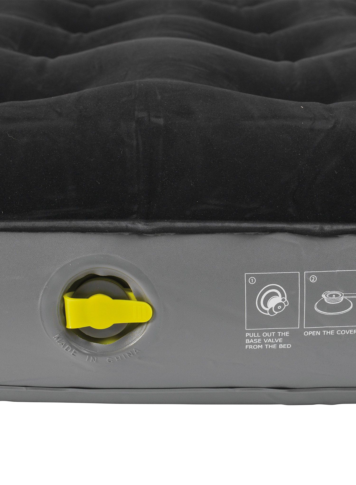 Planinarski madrac Outwell Classic King - black/grey