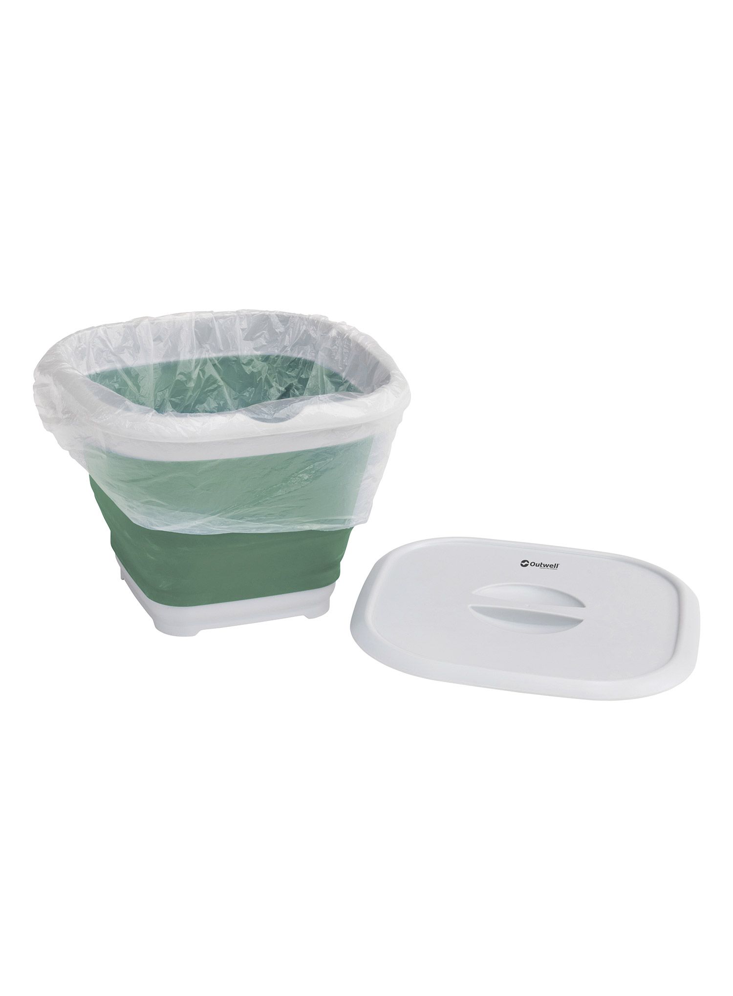 Kantica Outwell Collaps Bucket Square w/lid - shadow green