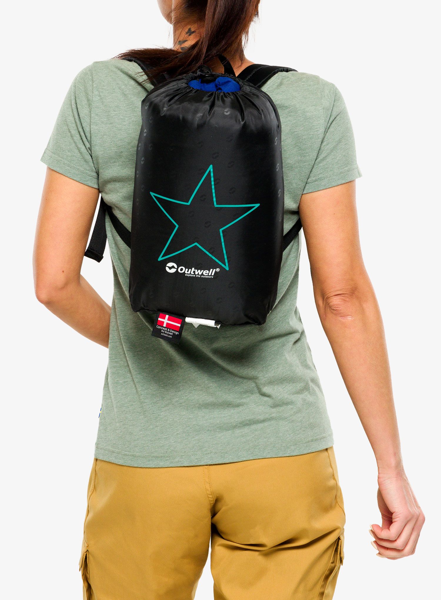 Dječja vreća za spavanje Outwell Champ Kids (130 cm) - ocean blue