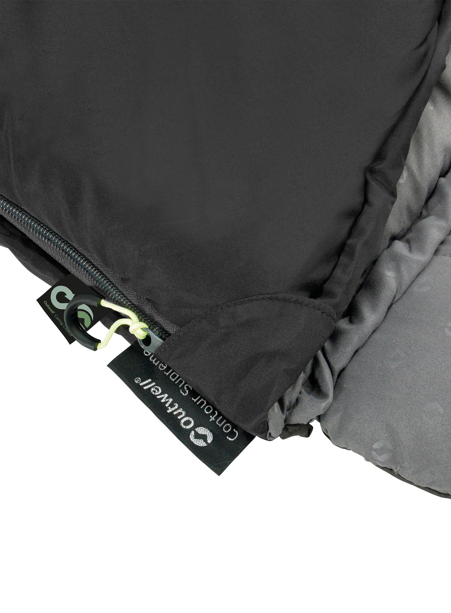 Sintetička vreća za spavanje Outwell Contour (190 cm) - midnight black/grey