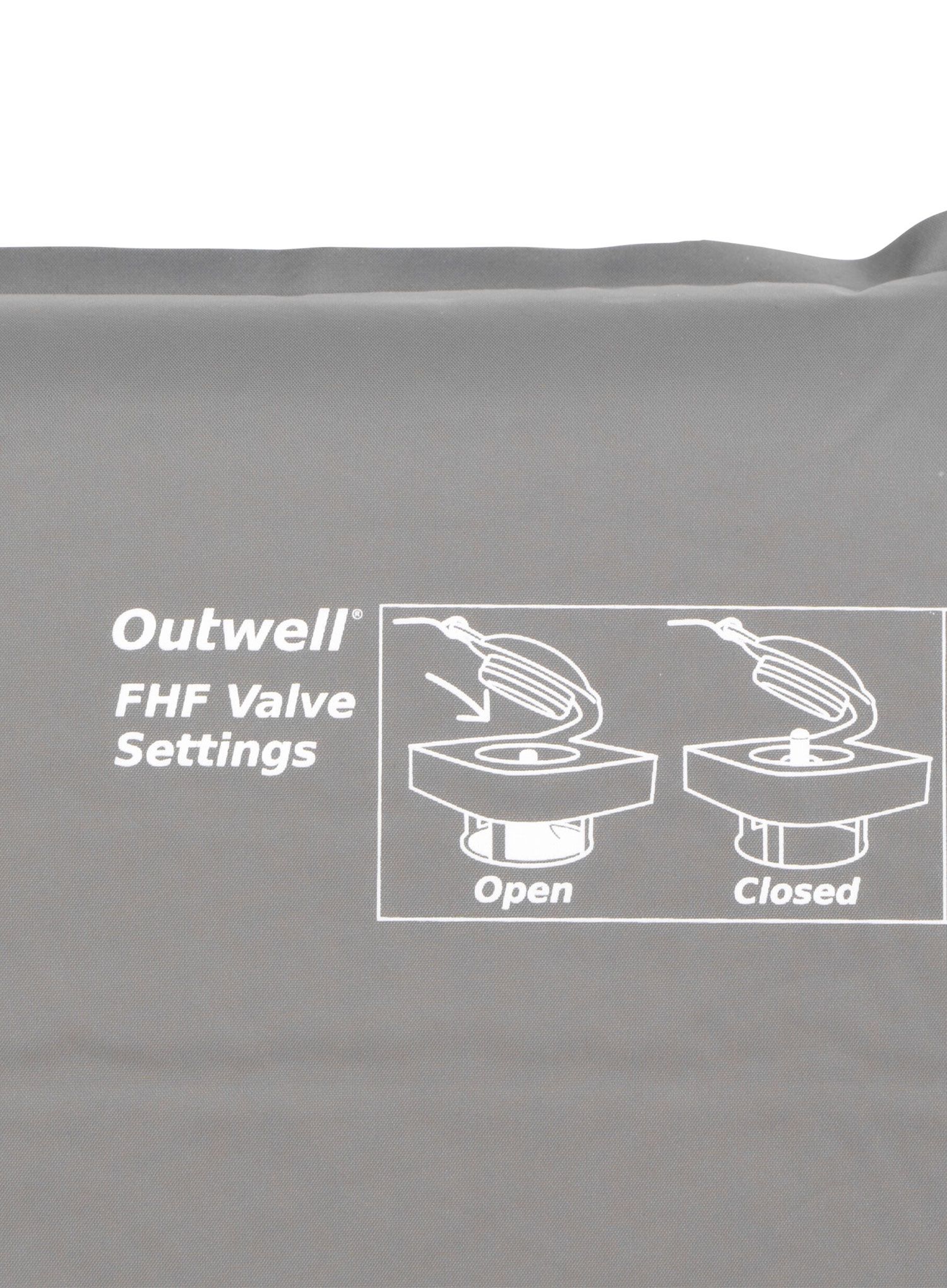 Samonapuhavajuća podloga Outwell Sleepin Double 10.0 cm - black/grey